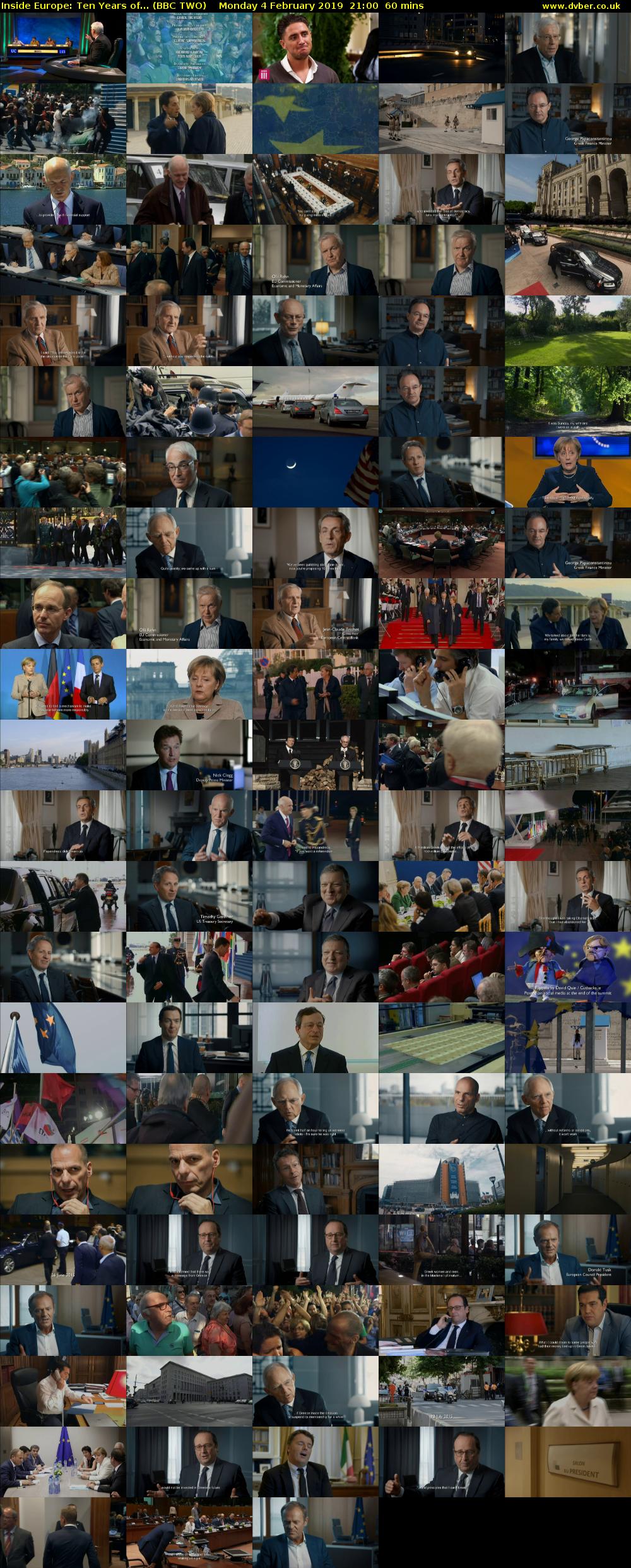 Inside Europe: Ten Years of... (BBC TWO) Monday 4 February 2019 21:00 - 22:00