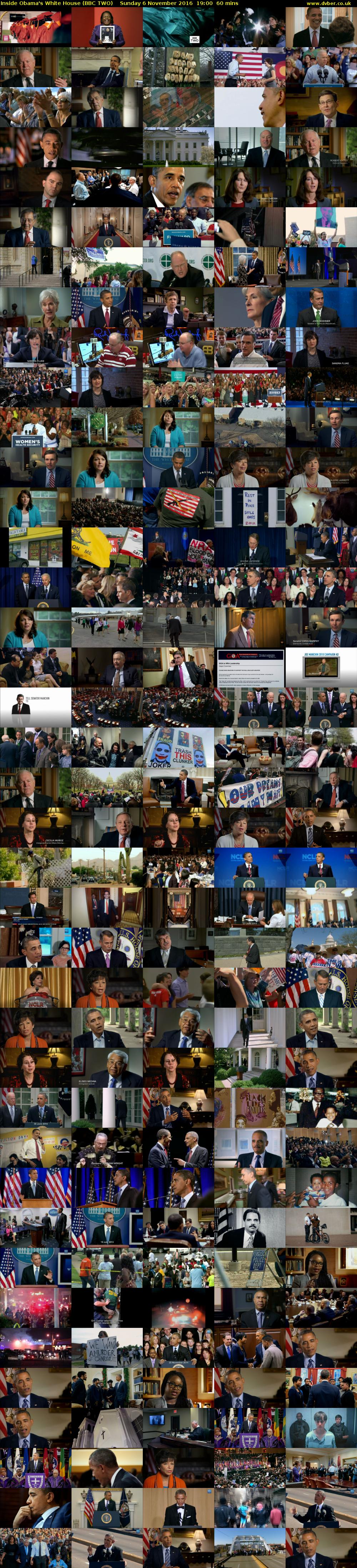 Inside Obama's White House (BBC TWO) Sunday 6 November 2016 19:00 - 20:00