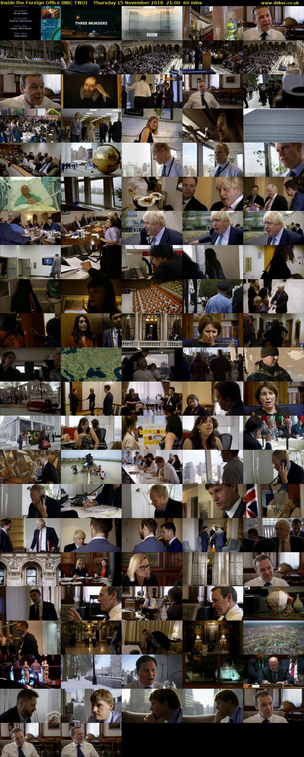 Inside the Foreign Office (BBC TWO) Thursday 15 November 2018 21:00 - 22:00
