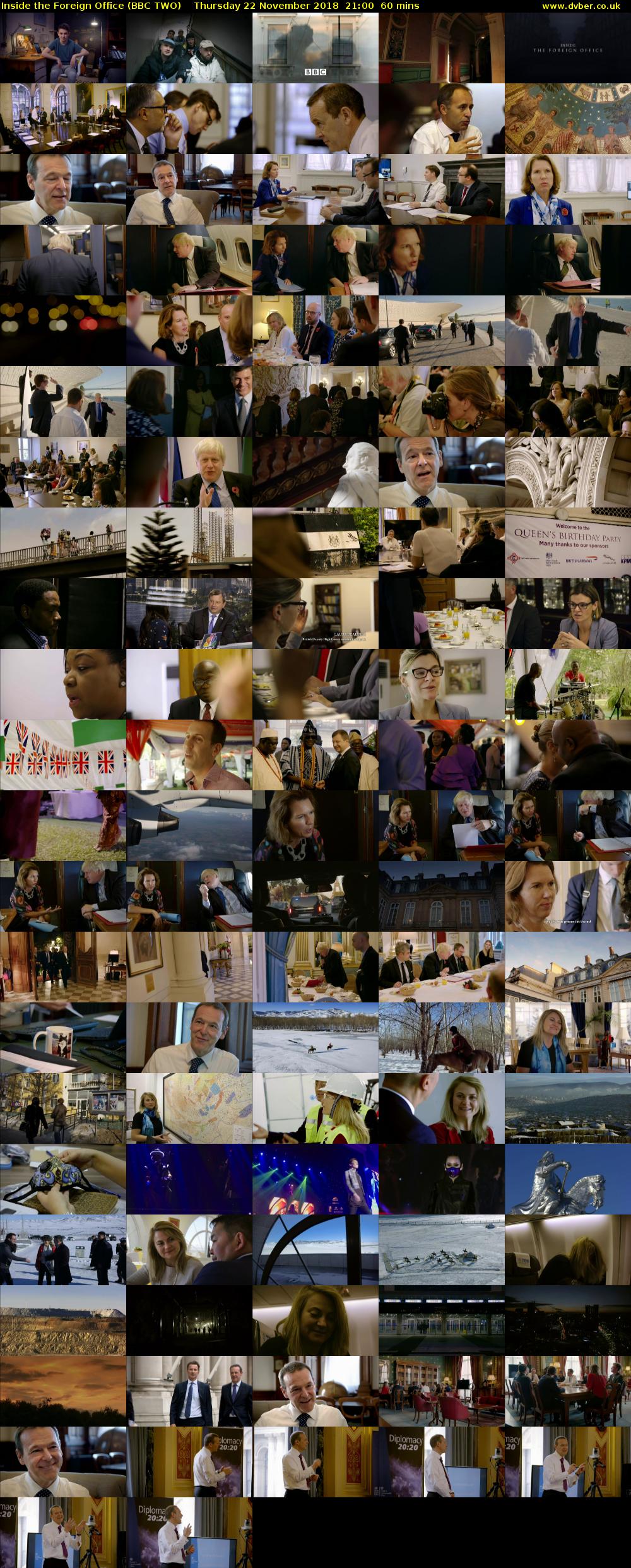 Inside the Foreign Office (BBC TWO) Thursday 22 November 2018 21:00 - 22:00