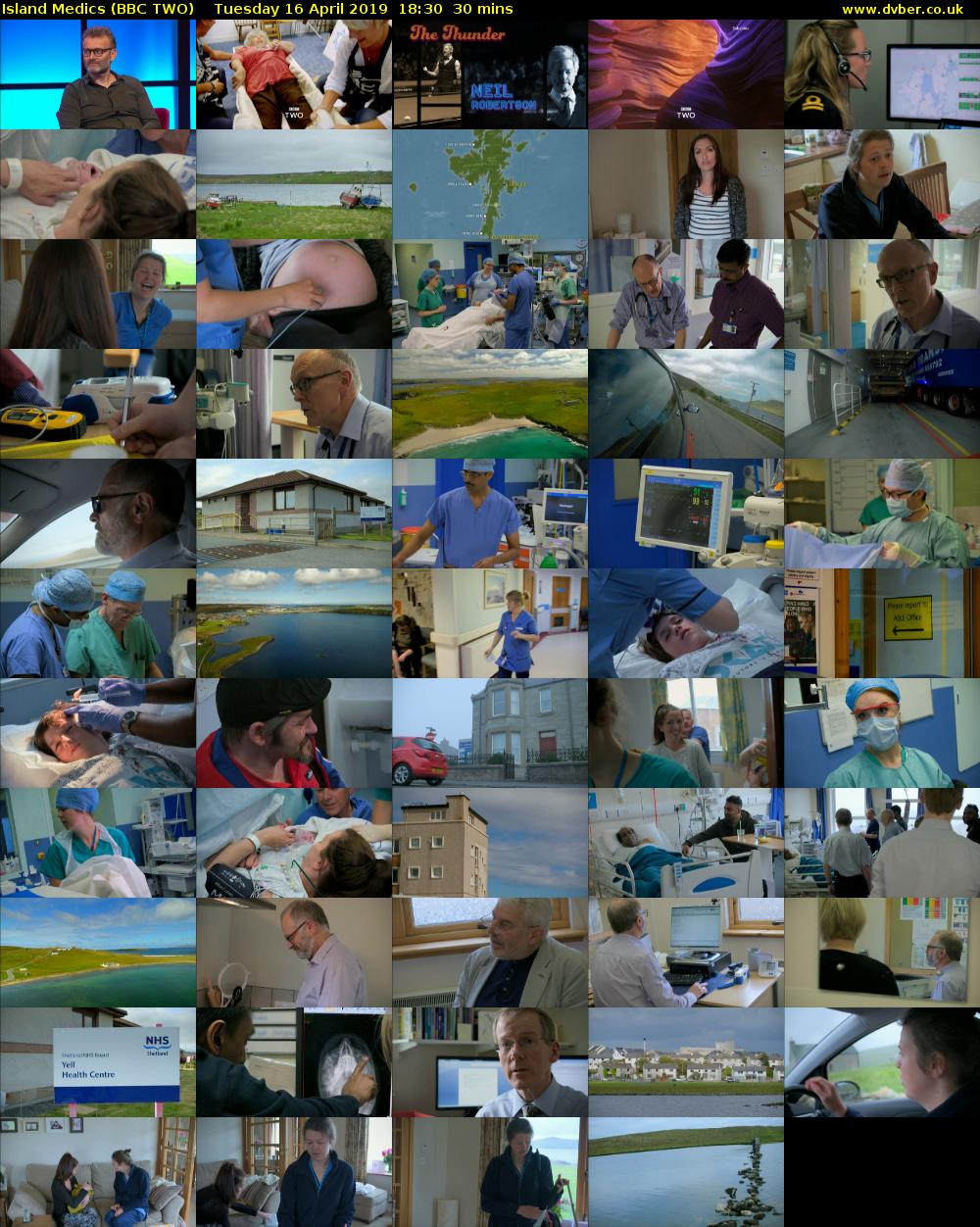 Island Medics (BBC TWO) Tuesday 16 April 2019 18:30 - 19:00