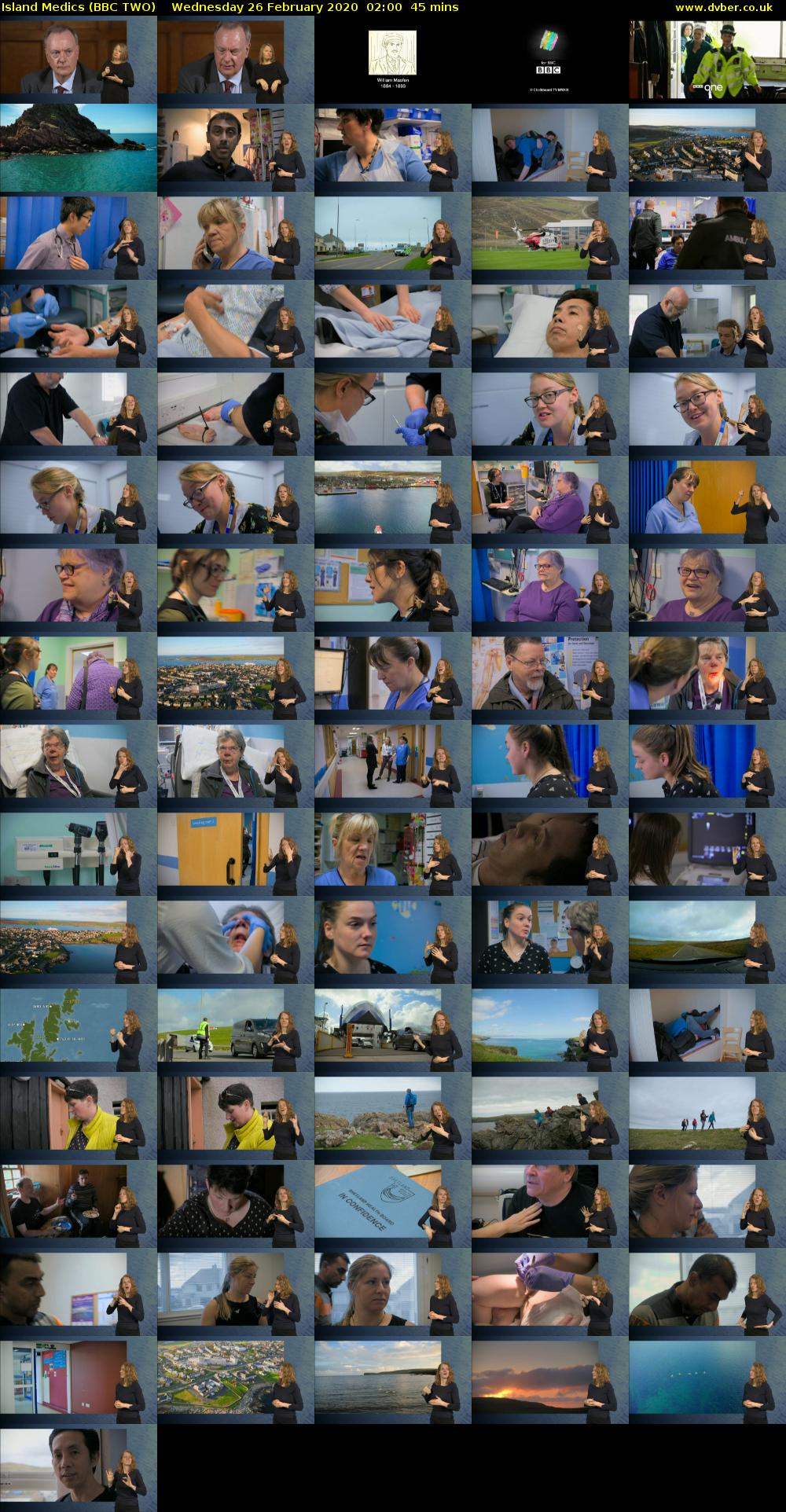 Island Medics (BBC TWO) Wednesday 26 February 2020 02:00 - 02:45