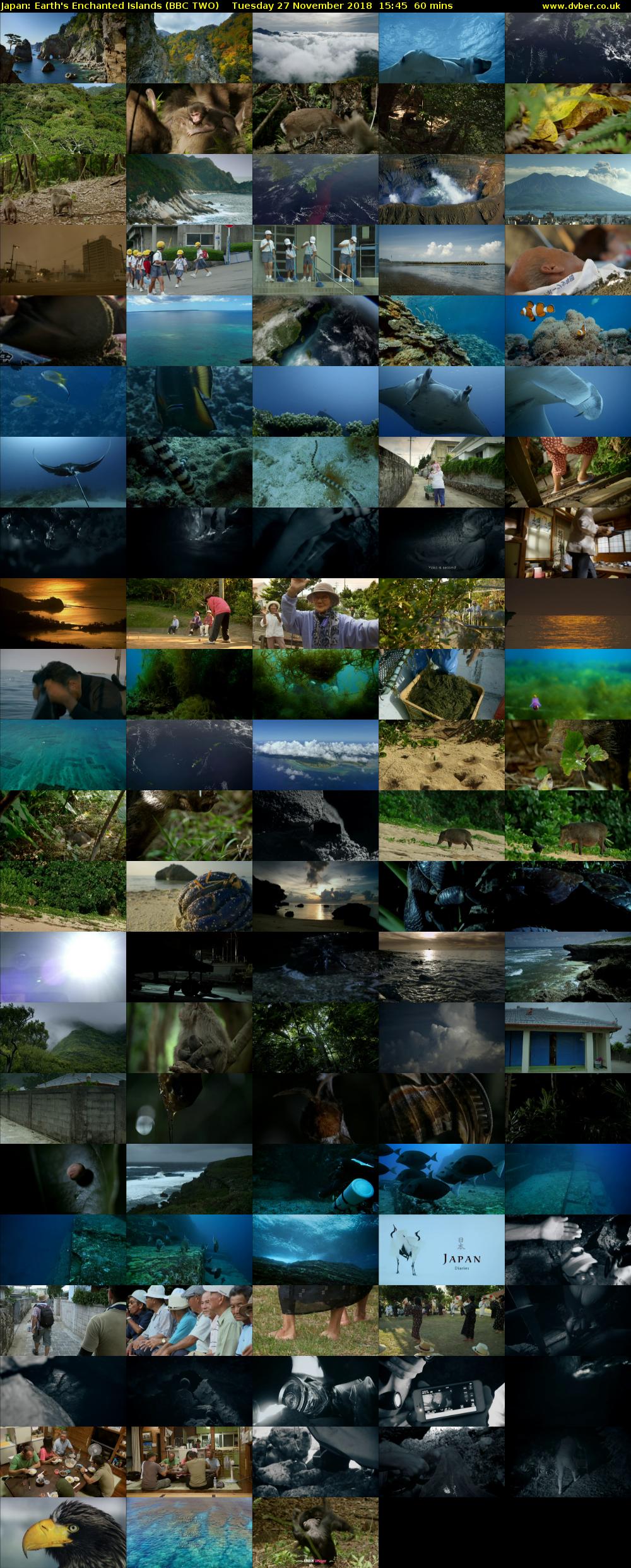 Japan: Earth's Enchanted Islands (BBC TWO) Tuesday 27 November 2018 15:45 - 16:45