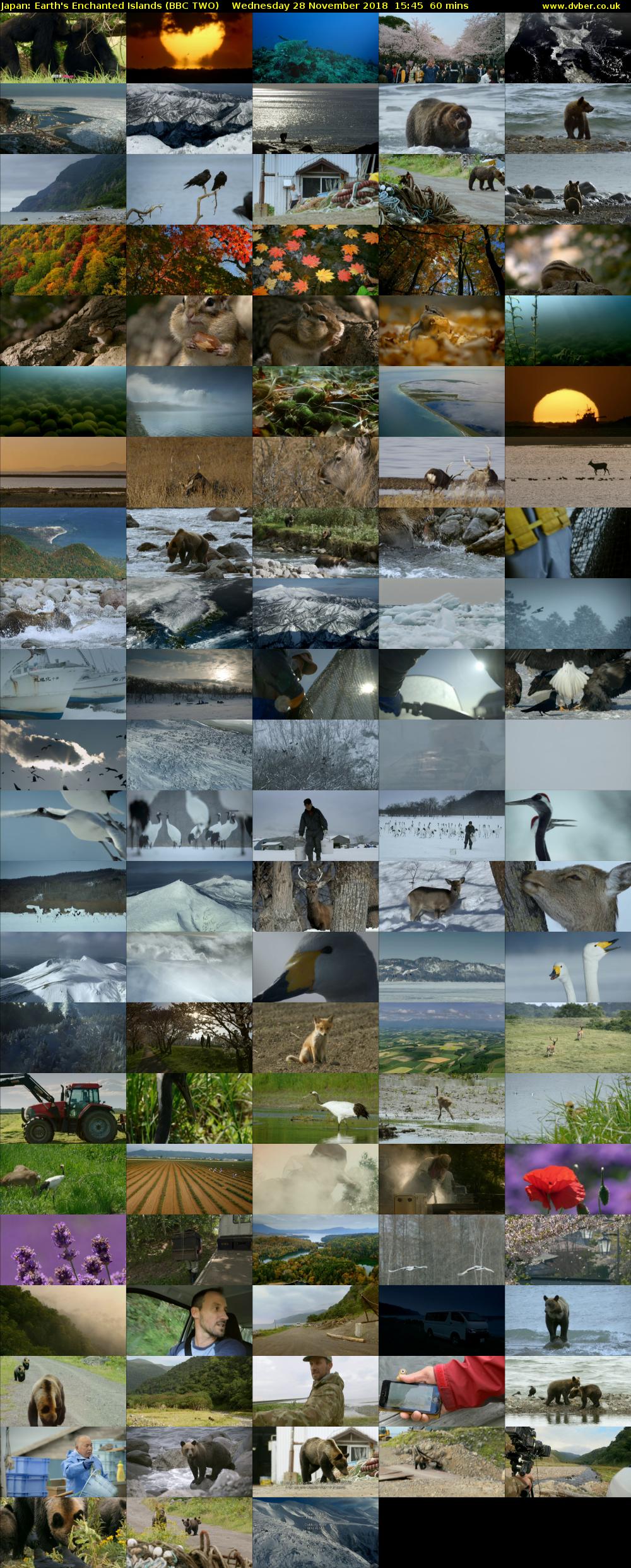 Japan: Earth's Enchanted Islands (BBC TWO) Wednesday 28 November 2018 15:45 - 16:45