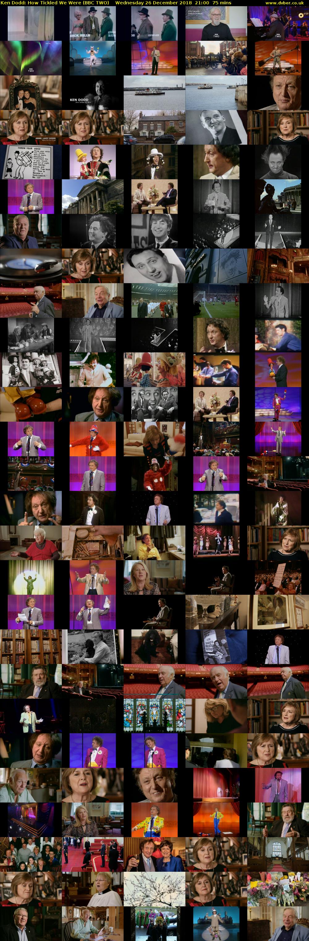 Ken Dodd: How Tickled We Were (BBC TWO) Wednesday 26 December 2018 21:00 - 22:15