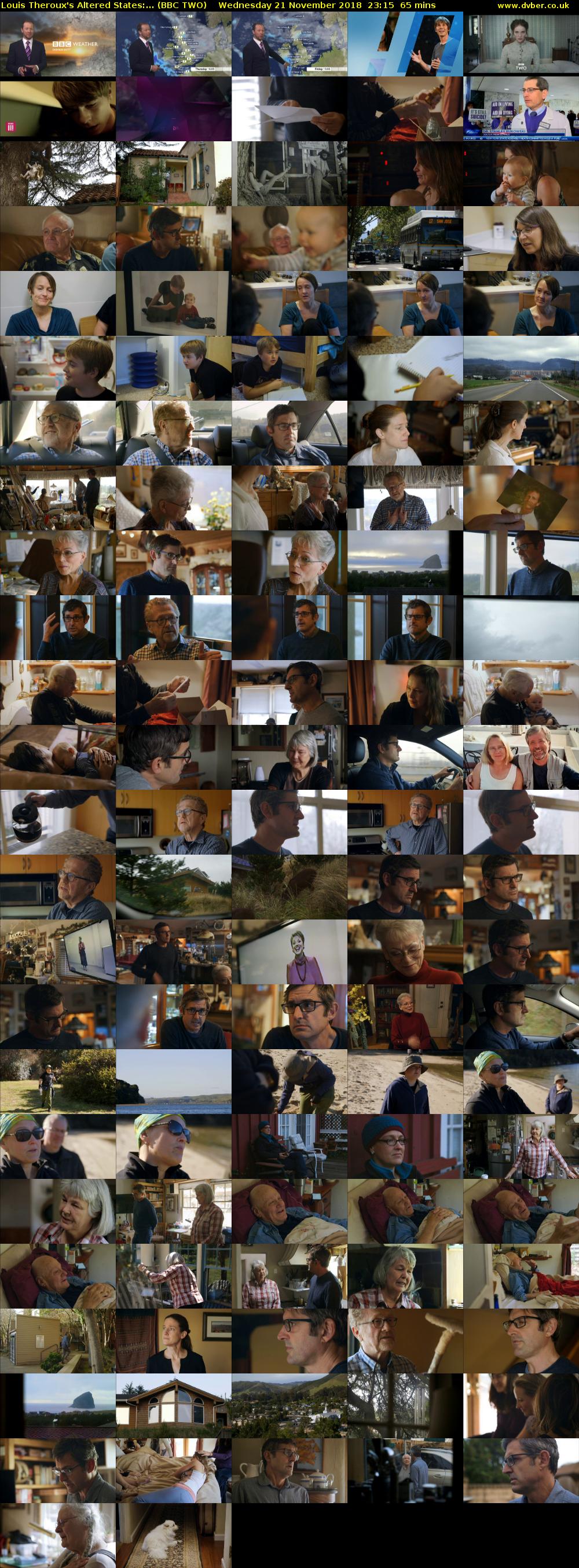 Louis Theroux's Altered States:... (BBC TWO) Wednesday 21 November 2018 23:15 - 00:20