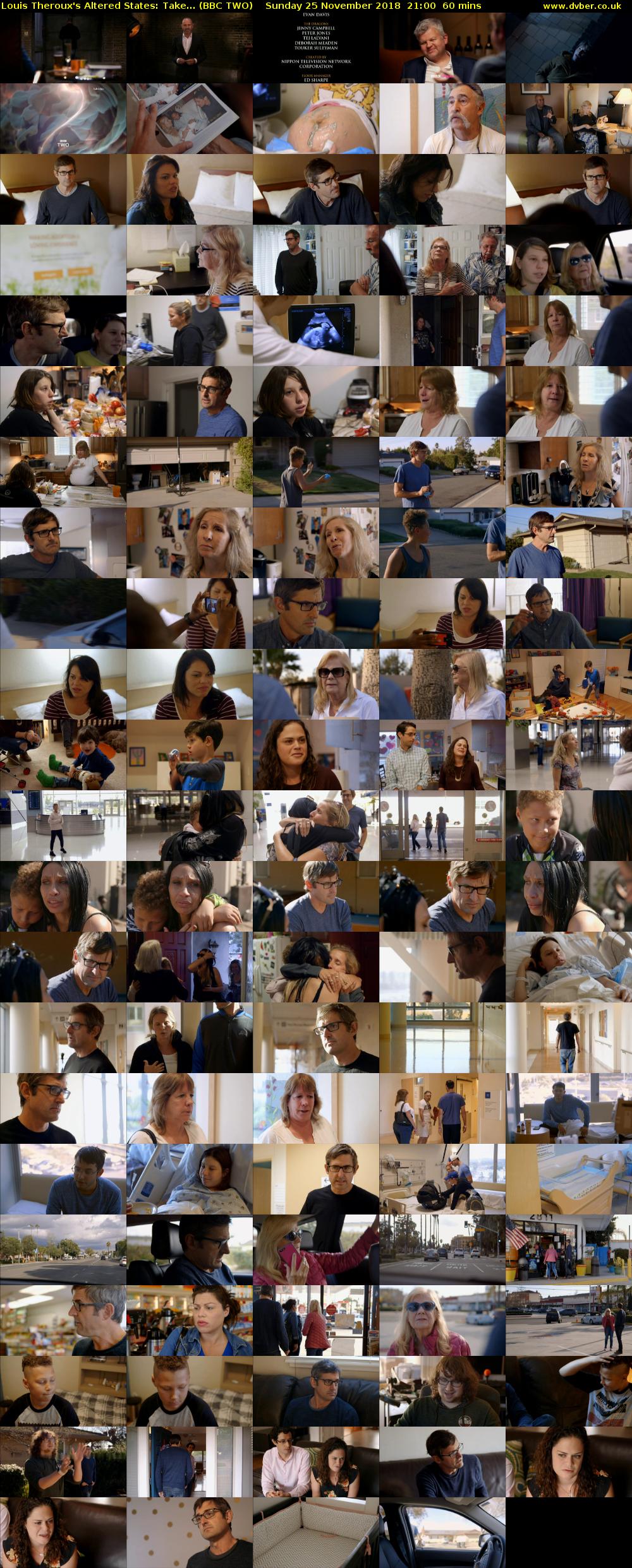 Louis Theroux's Altered States: Take... (BBC TWO) Sunday 25 November 2018 21:00 - 22:00