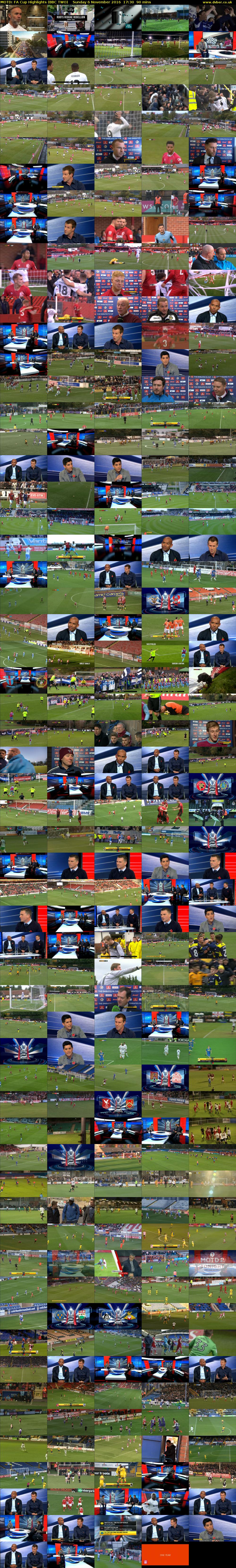 MOTD: FA Cup Highlights (BBC TWO) Sunday 6 November 2016 17:30 - 19:00