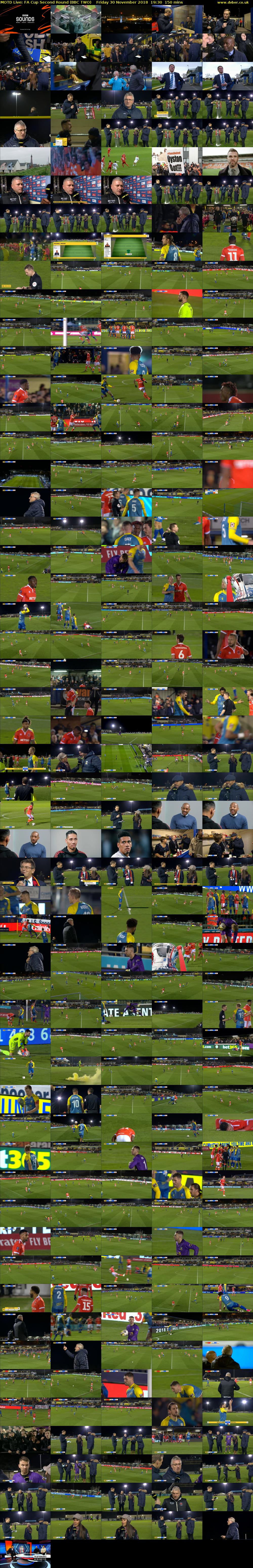 MOTD Live: FA Cup Second Round (BBC TWO) Friday 30 November 2018 19:30 - 22:00