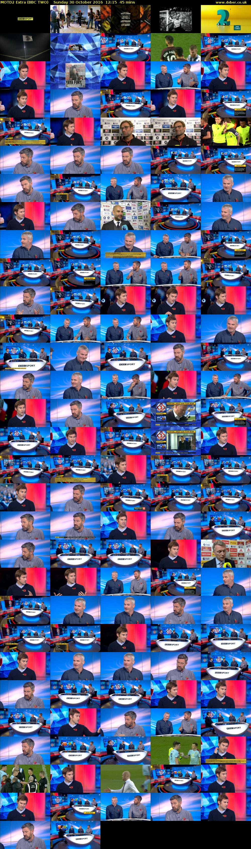 MOTD2 Extra (BBC TWO) Sunday 30 October 2016 12:15 - 13:00