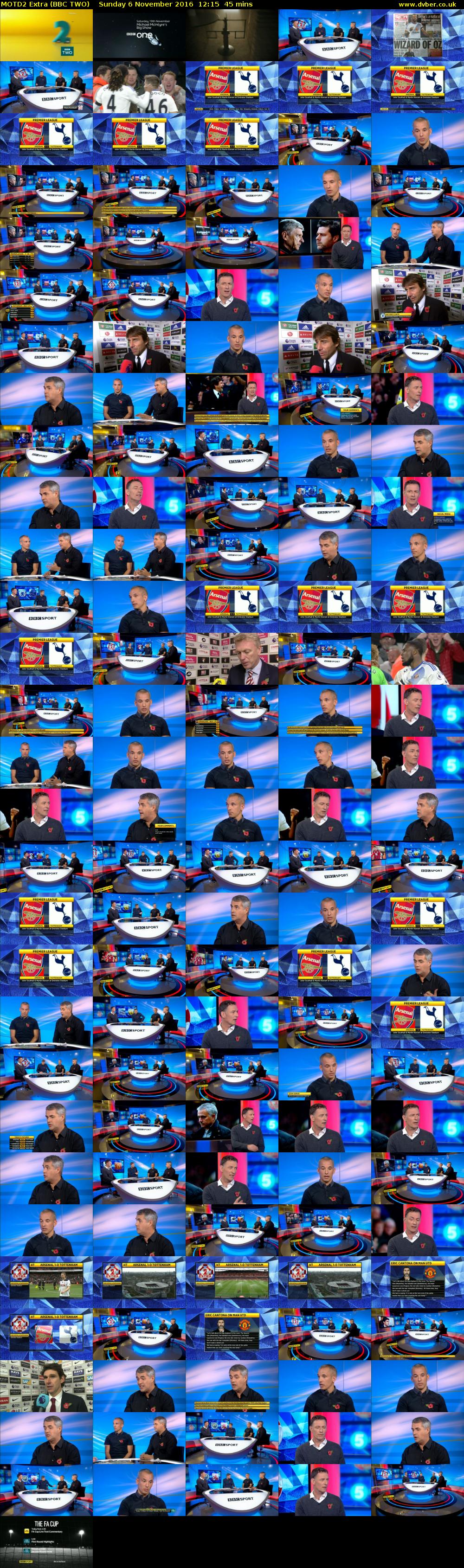 MOTD2 Extra (BBC TWO) Sunday 6 November 2016 12:15 - 13:00