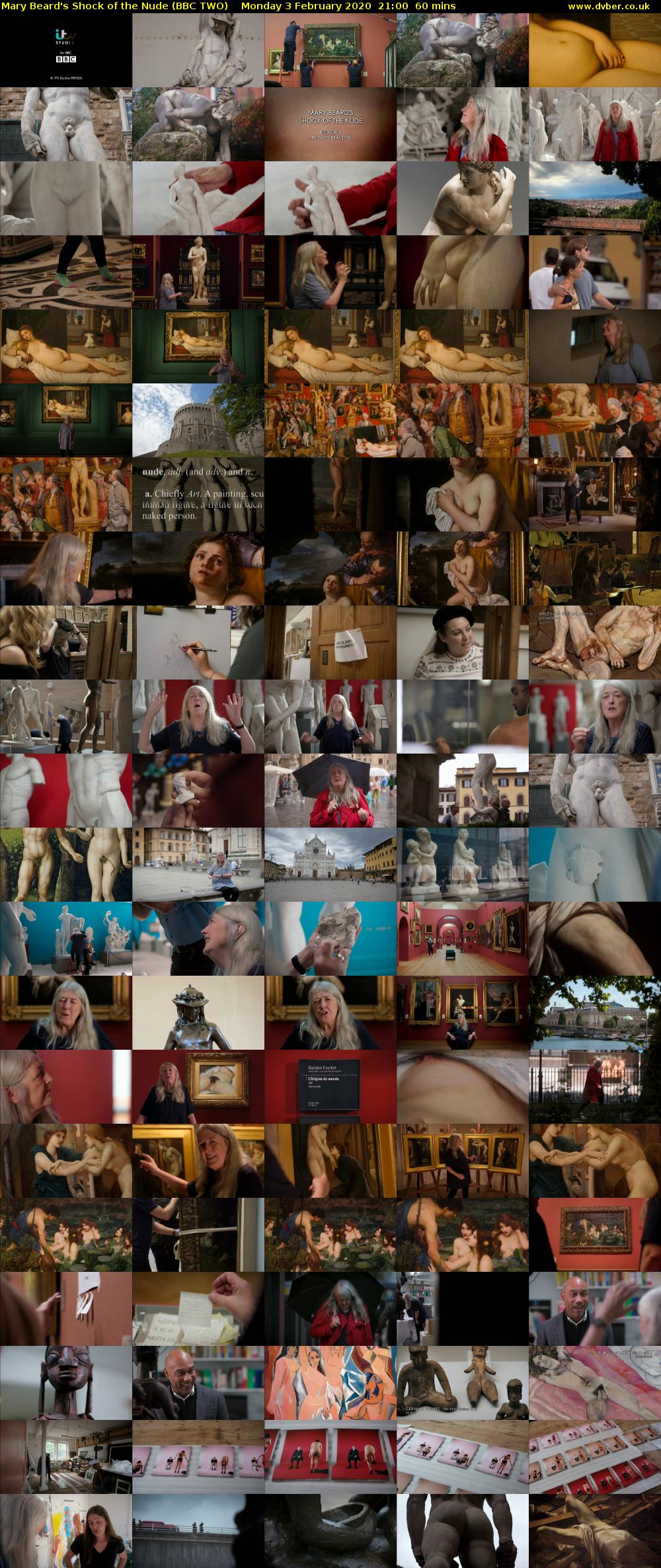 Mary Beard's Shock of the Nude (BBC TWO) Monday 3 February 2020 21:00 - 22:00