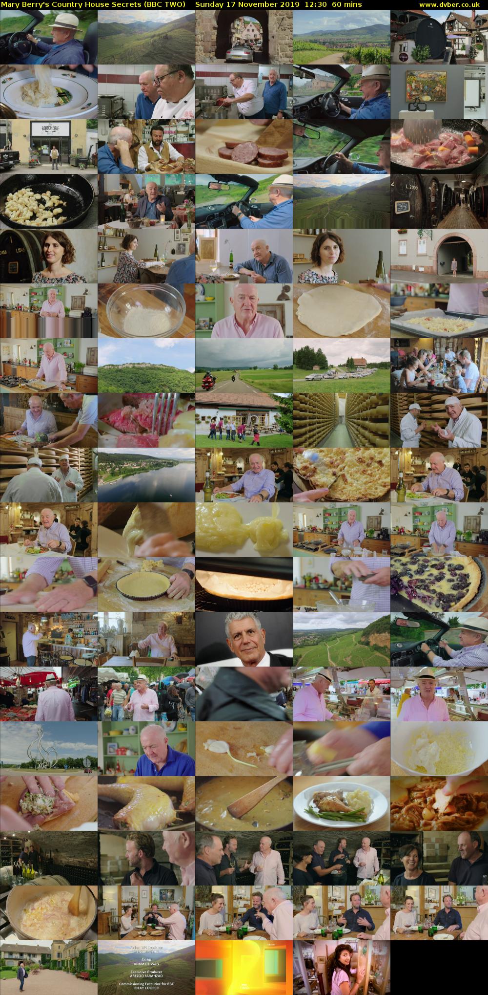 Mary Berry's Country House Secrets (BBC TWO) Sunday 17 November 2019 12:30 - 13:30