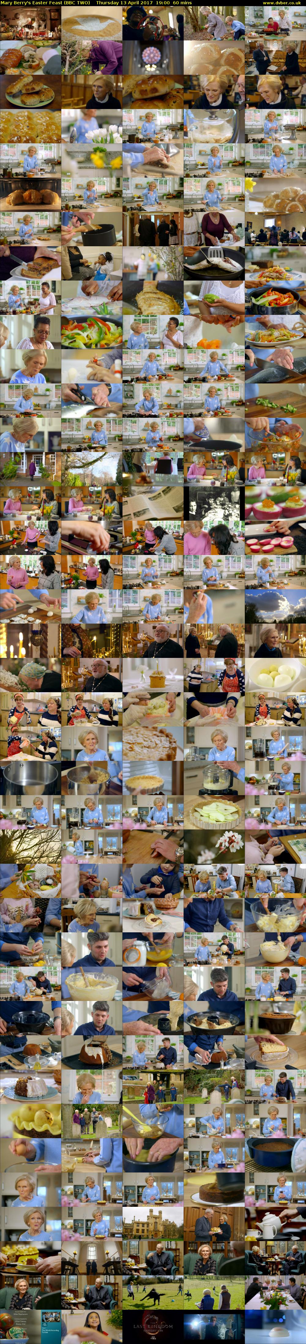 Mary Berry's Easter Feast (BBC TWO) Thursday 13 April 2017 19:00 - 20:00