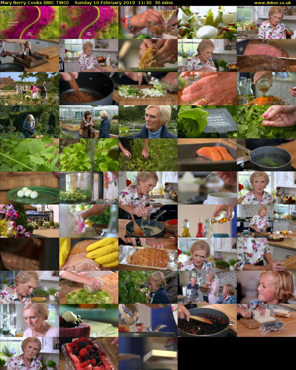 Mary Berry Cooks (BBC TWO) Sunday 10 February 2019 11:30 - 12:00