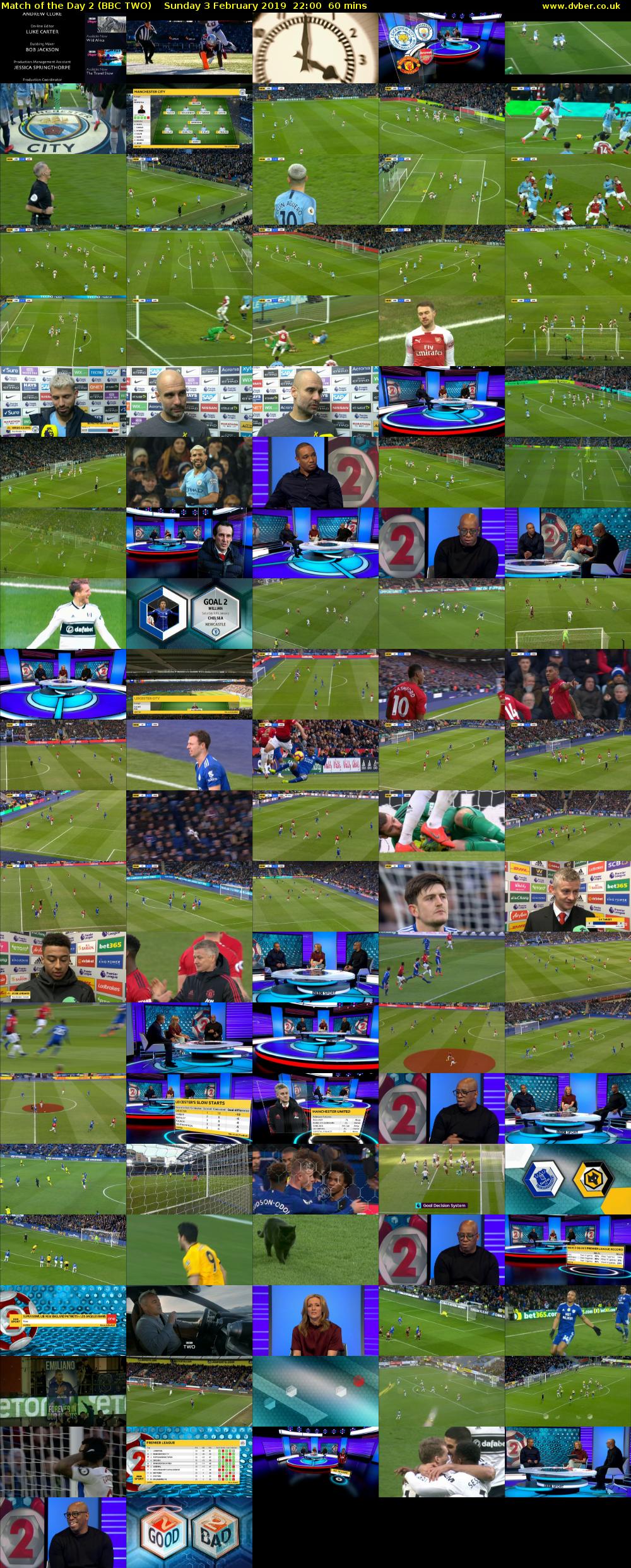 Match of the Day 2 (BBC TWO) Sunday 3 February 2019 22:00 - 23:00