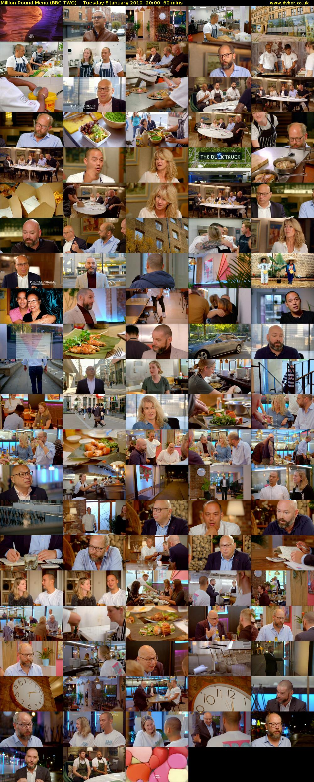 Million Pound Menu (BBC TWO) Tuesday 8 January 2019 20:00 - 21:00