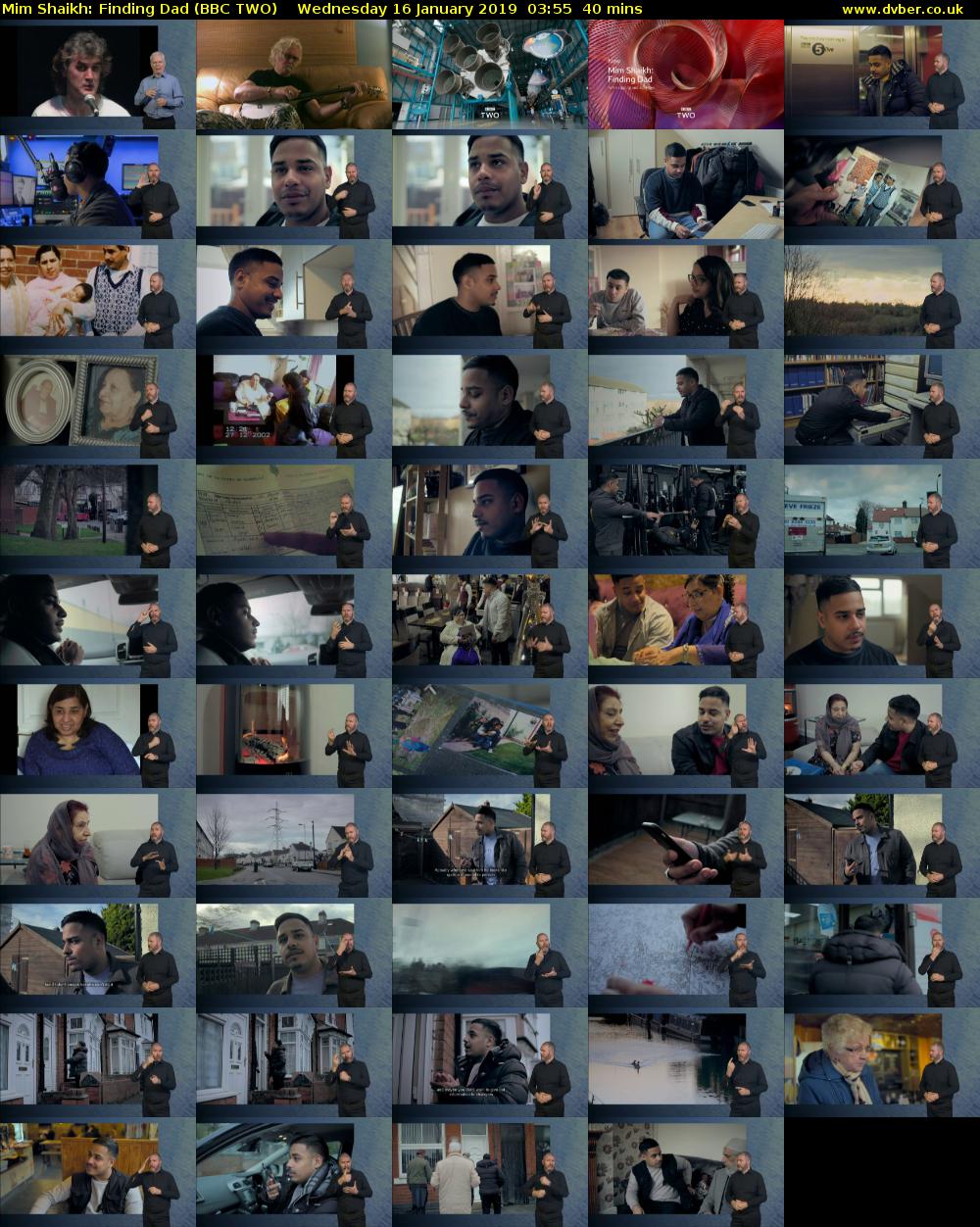 Mim Shaikh: Finding Dad (BBC TWO) Wednesday 16 January 2019 03:55 - 04:35