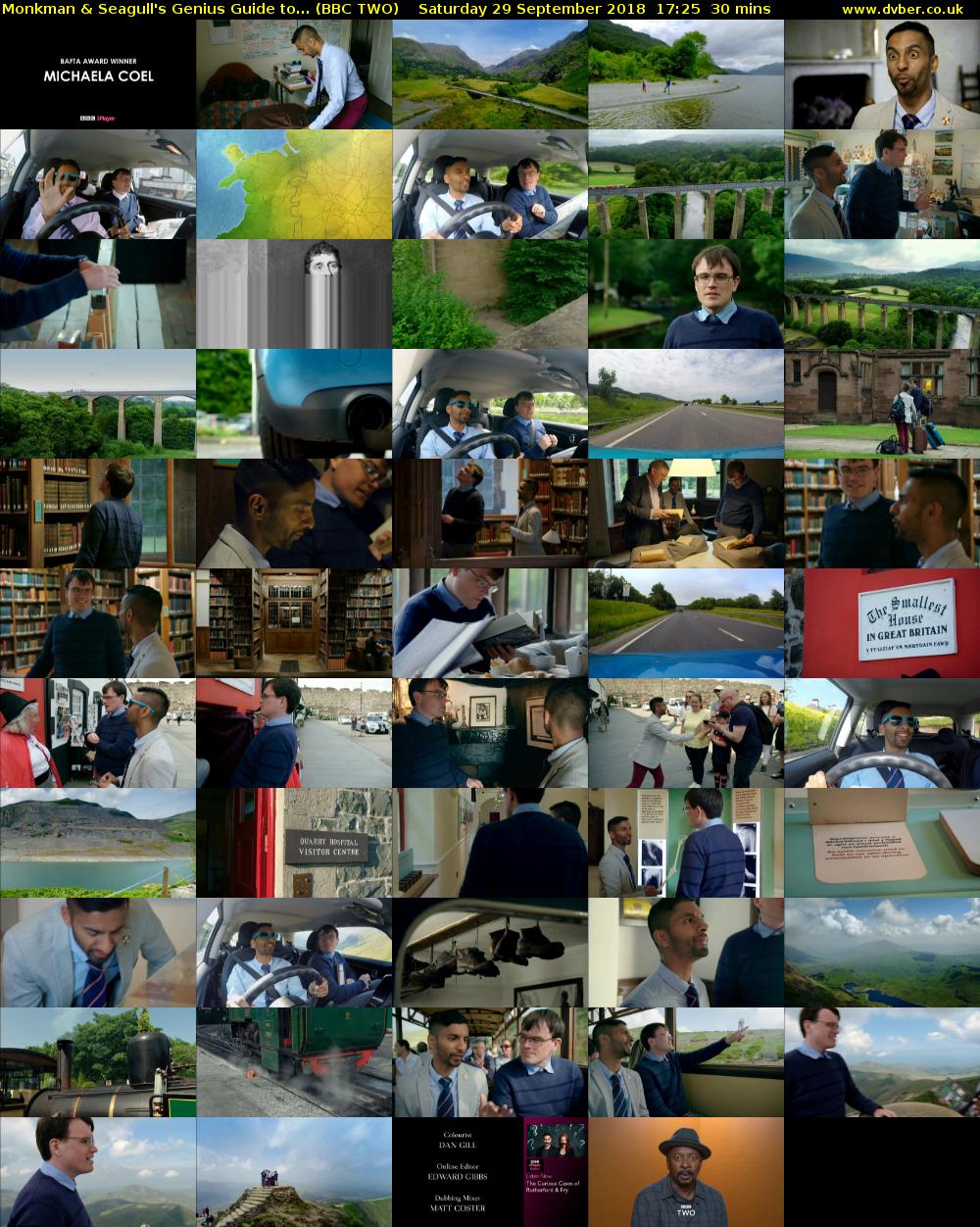 Monkman & Seagull's Genius Guide to... (BBC TWO) Saturday 29 September 2018 17:25 - 17:55
