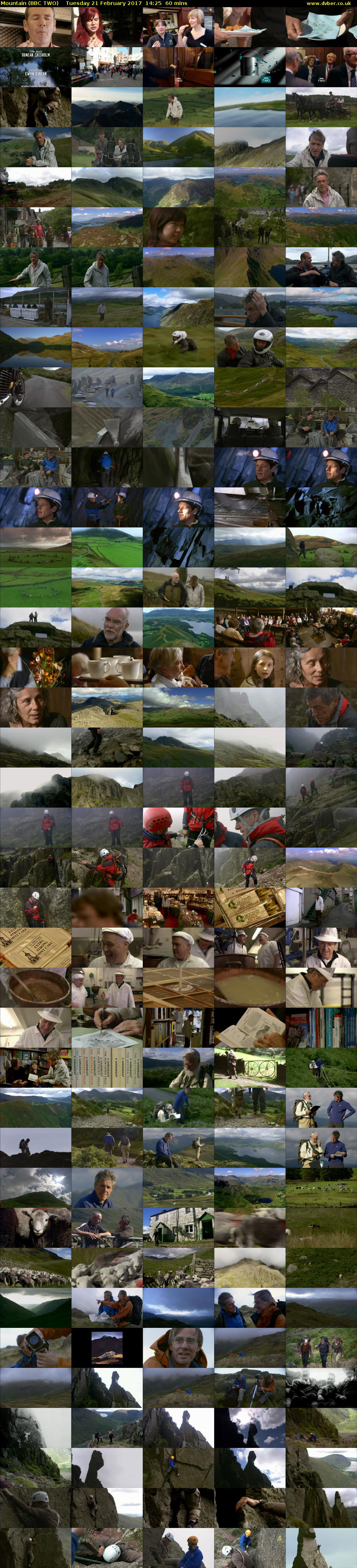 Mountain (BBC TWO) Tuesday 21 February 2017 14:25 - 15:25
