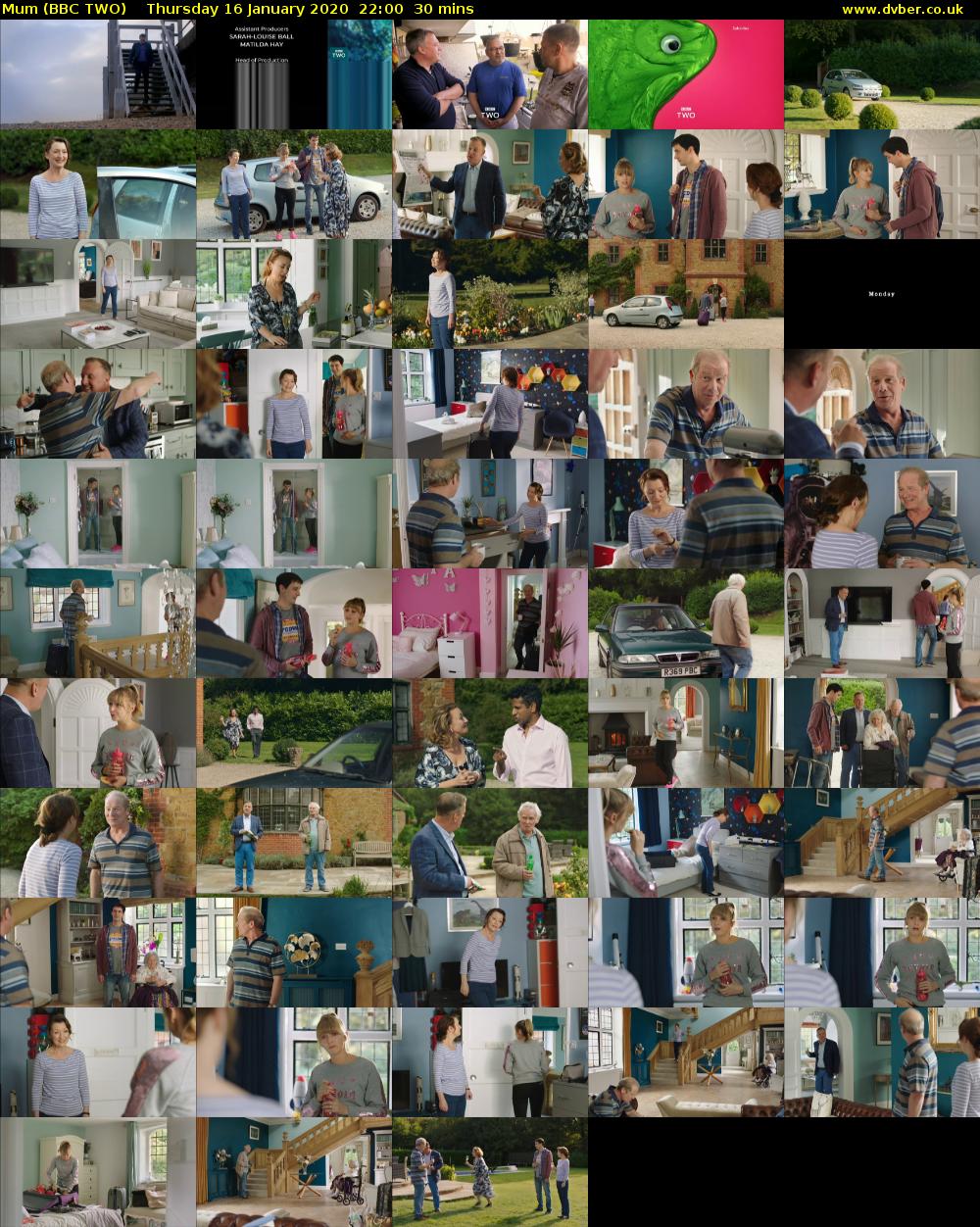 Mum (BBC TWO) Thursday 16 January 2020 22:00 - 22:30