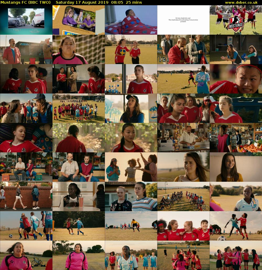 Mustangs FC (BBC TWO) Saturday 17 August 2019 08:05 - 08:30