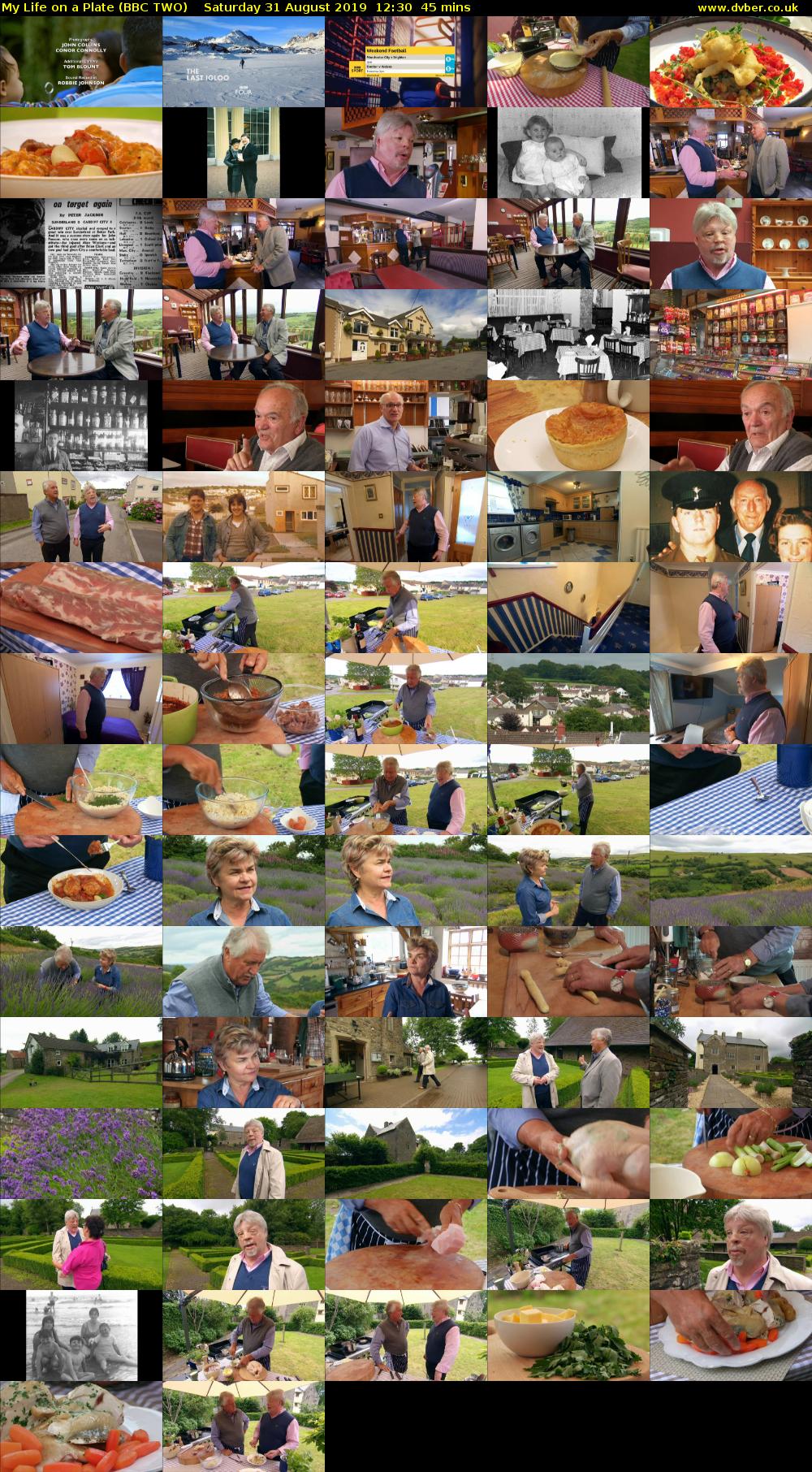 My Life on a Plate (BBC TWO) Saturday 31 August 2019 12:30 - 13:15