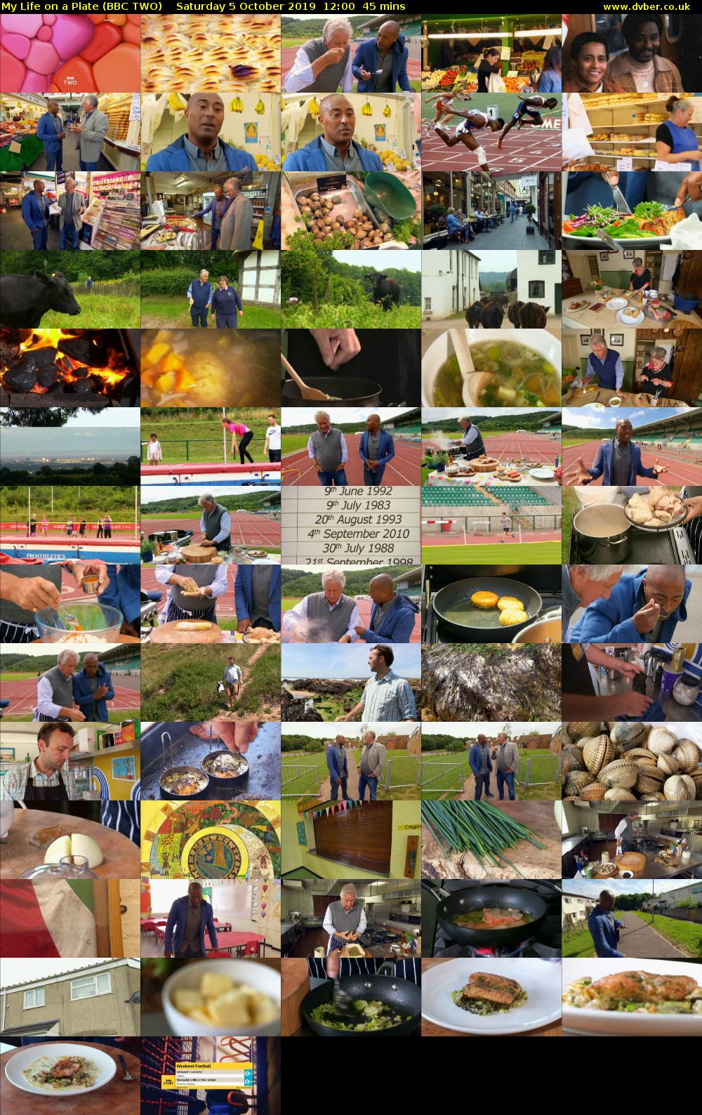 My Life on a Plate (BBC TWO) Saturday 5 October 2019 12:00 - 12:45