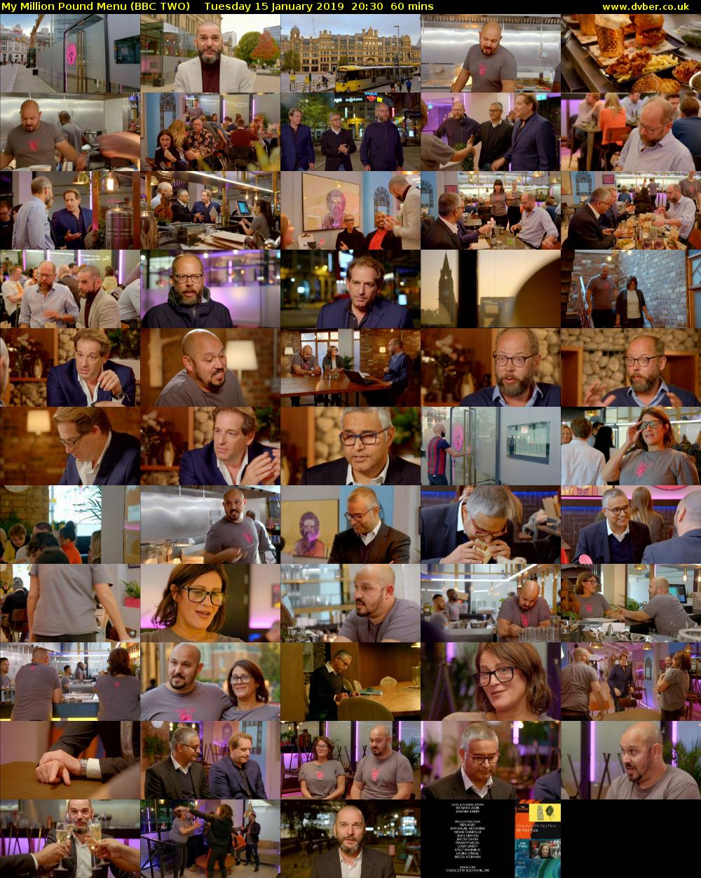 My Million Pound Menu (BBC TWO) Tuesday 15 January 2019 20:30 - 21:30