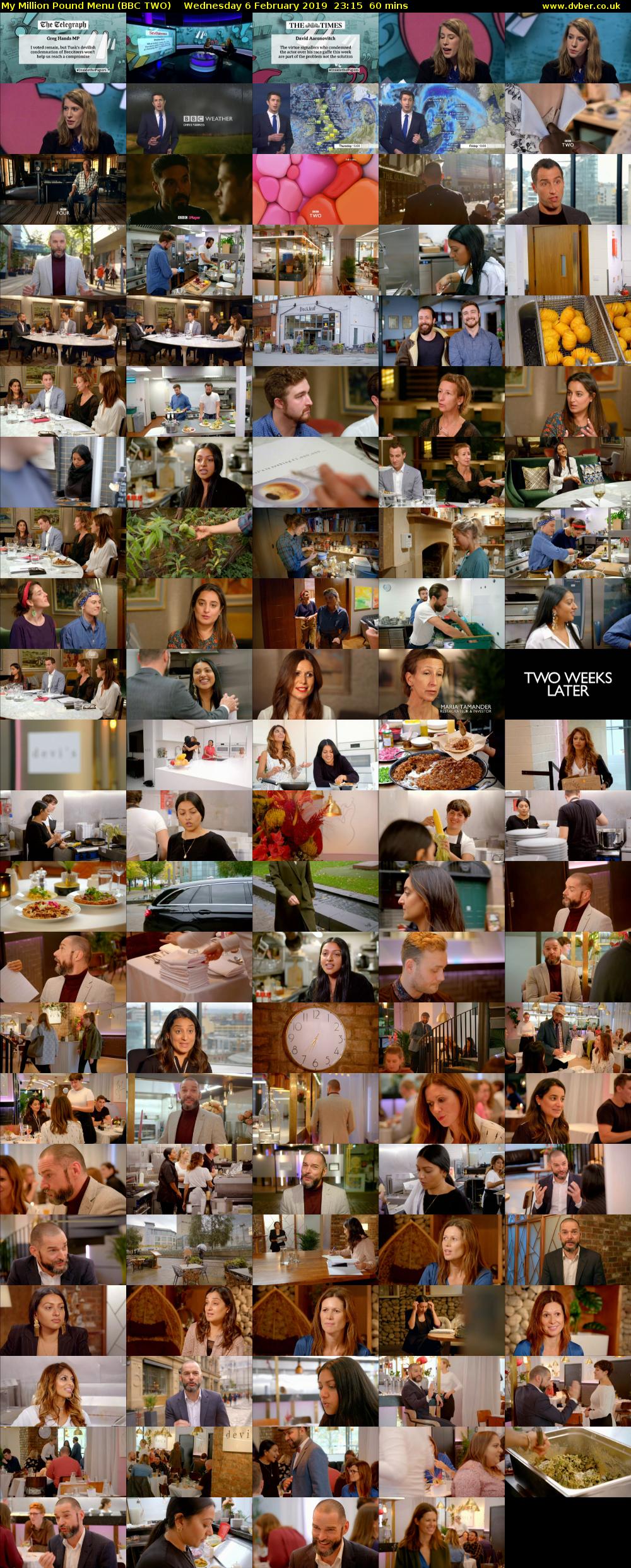 My Million Pound Menu (BBC TWO) Wednesday 6 February 2019 23:15 - 00:15