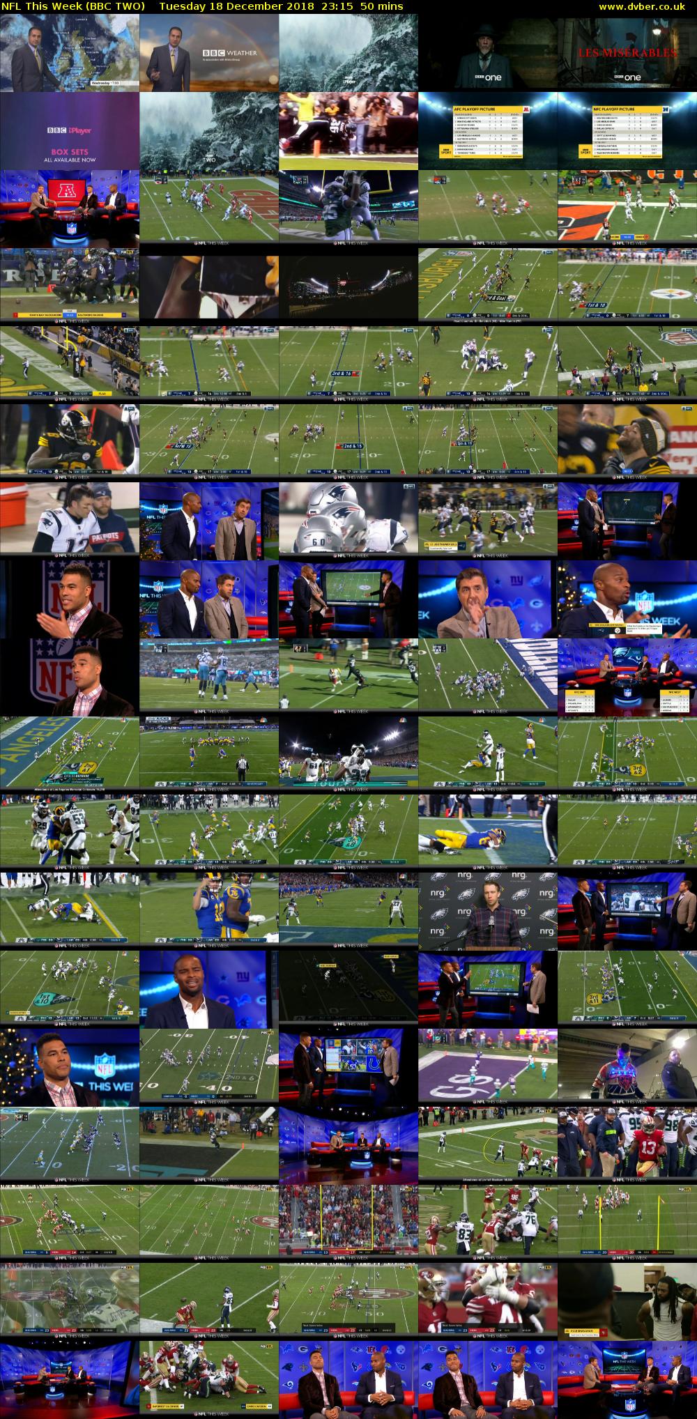 NFL This Week (BBC TWO) Tuesday 18 December 2018 23:15 - 00:05