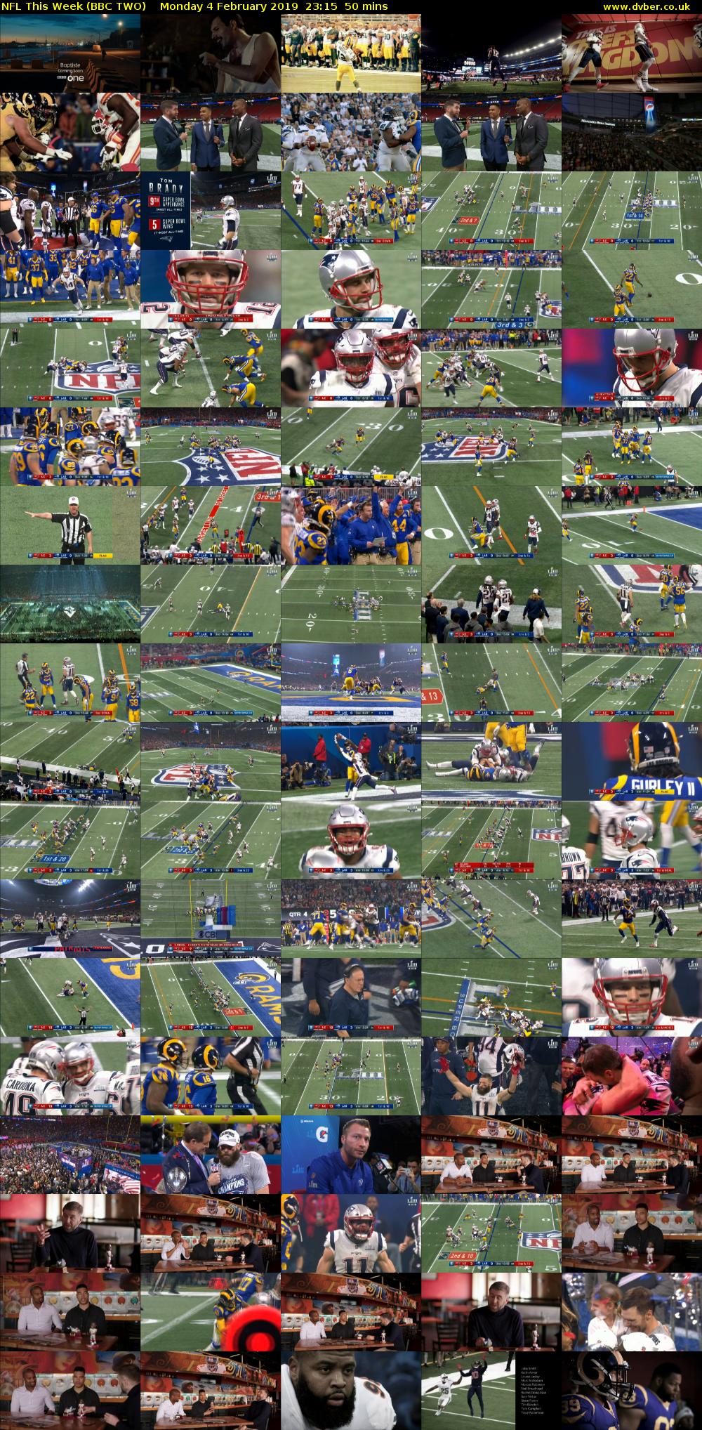 NFL This Week (BBC TWO) Monday 4 February 2019 23:15 - 00:05