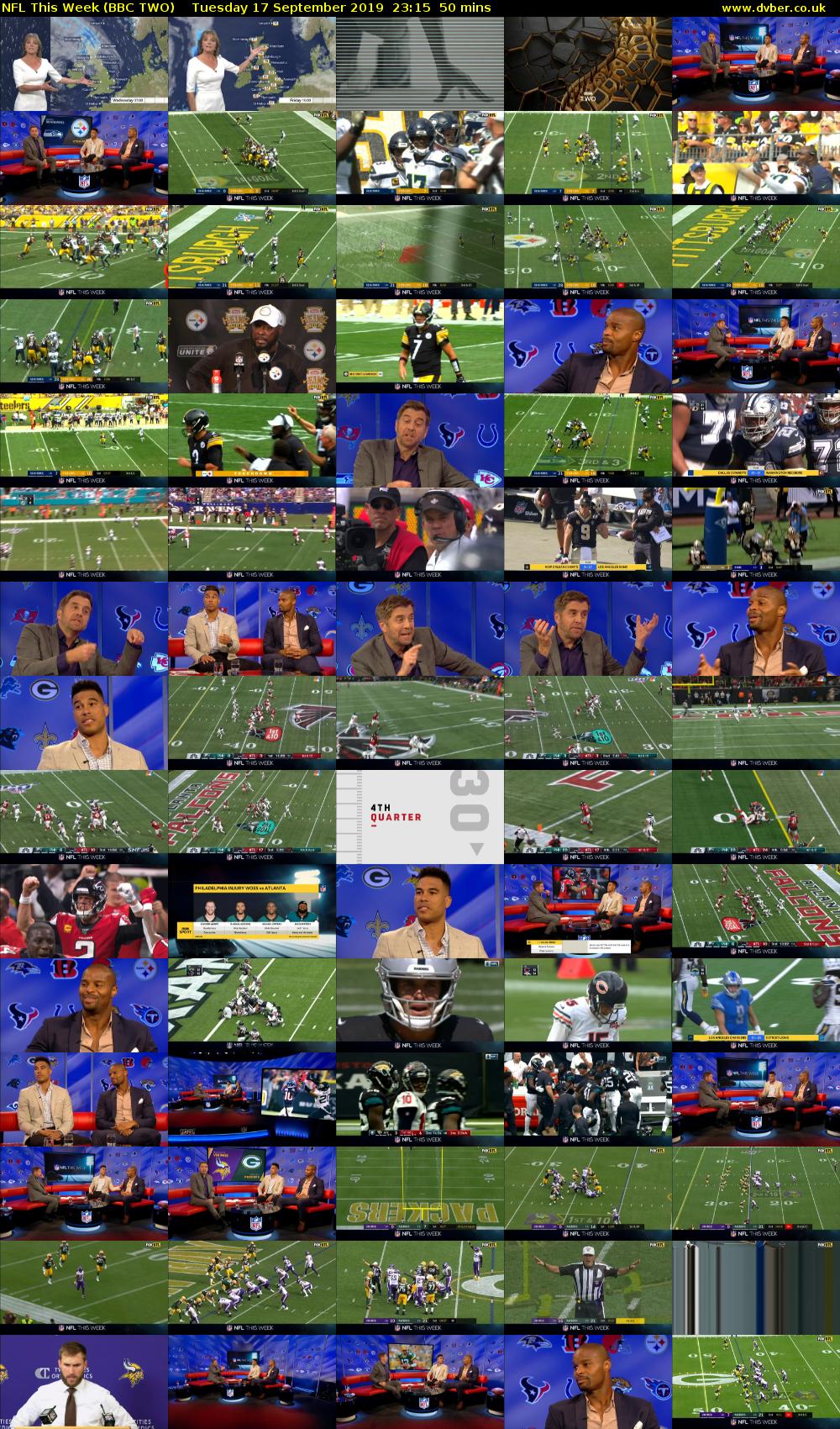 NFL This Week (BBC TWO) Tuesday 17 September 2019 23:15 - 00:05