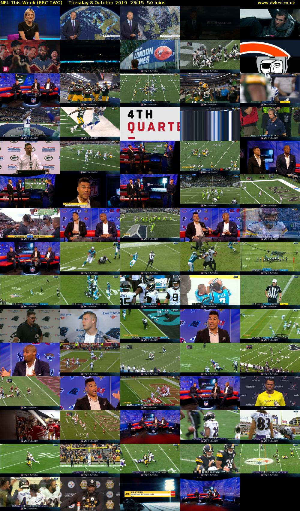 NFL This Week (BBC TWO) Tuesday 8 October 2019 23:15 - 00:05