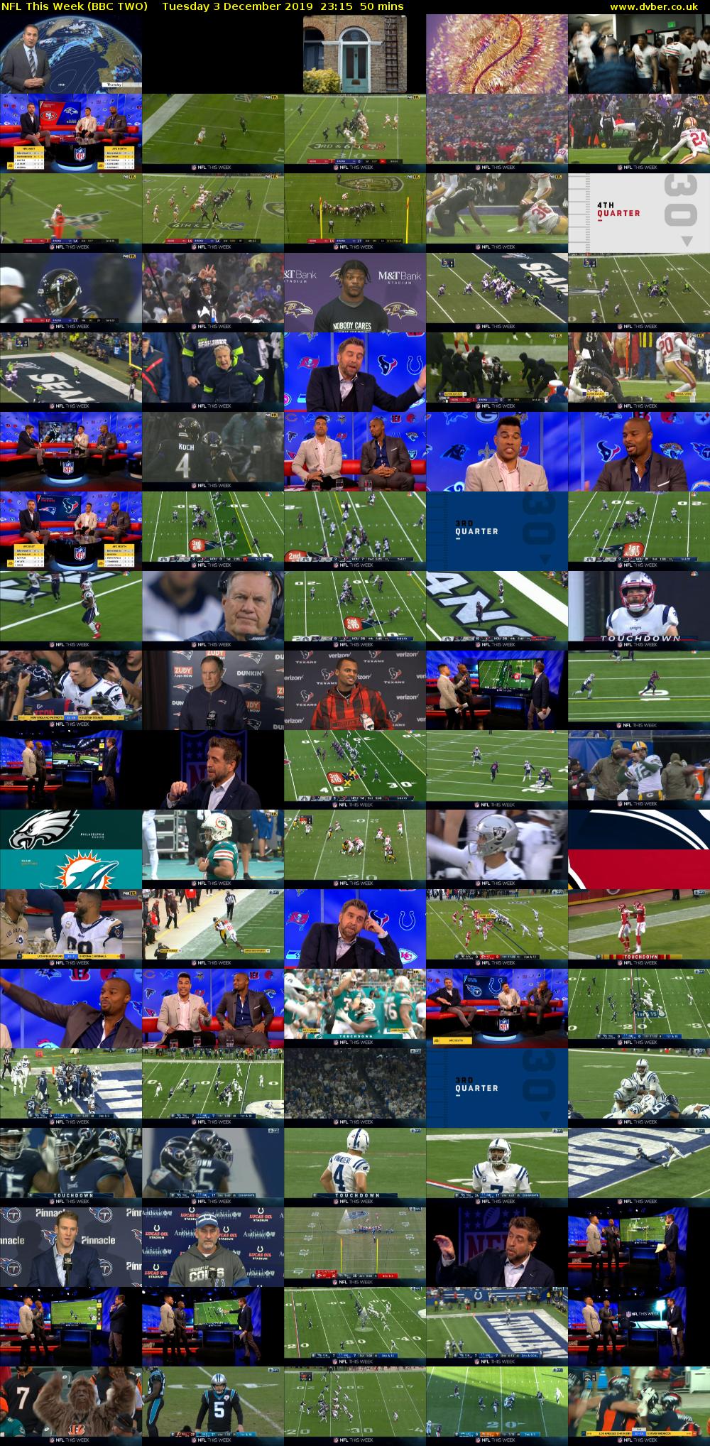 NFL This Week (BBC TWO) Tuesday 3 December 2019 23:15 - 00:05