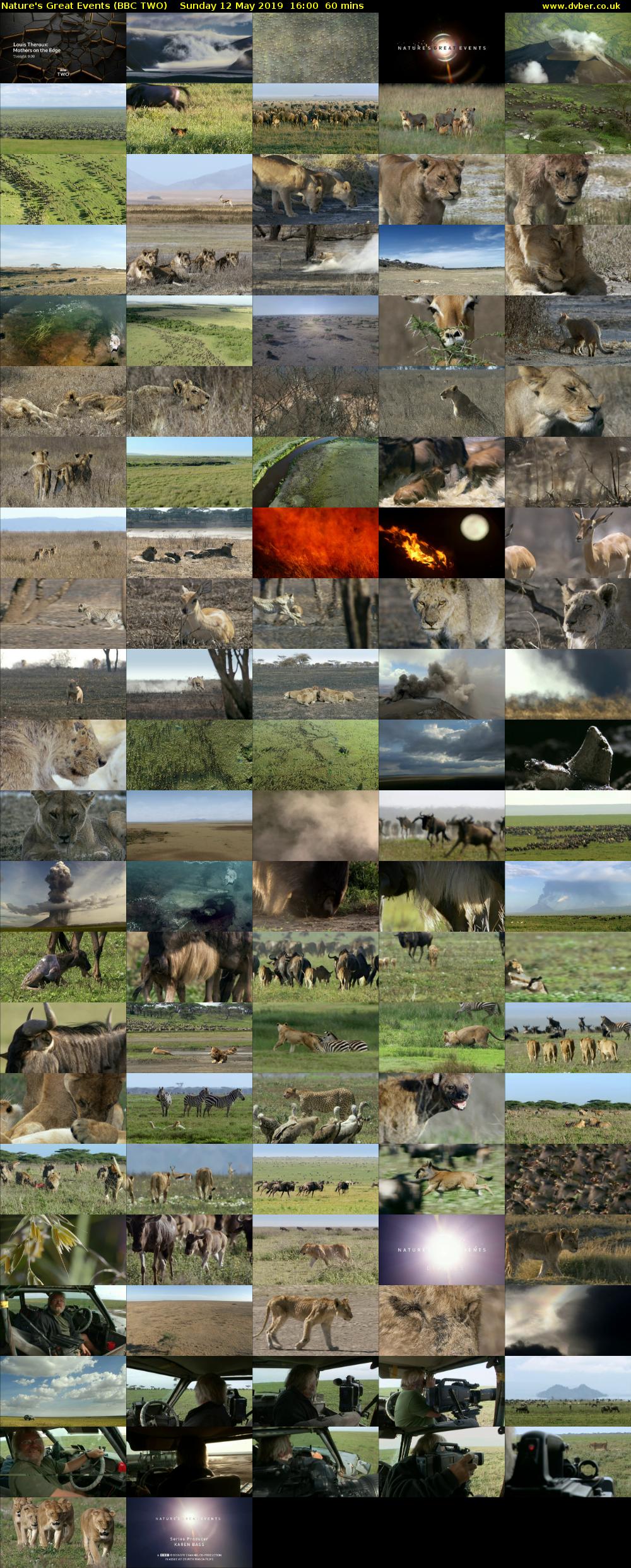 Nature's Great Events (BBC TWO) Sunday 12 May 2019 16:00 - 17:00
