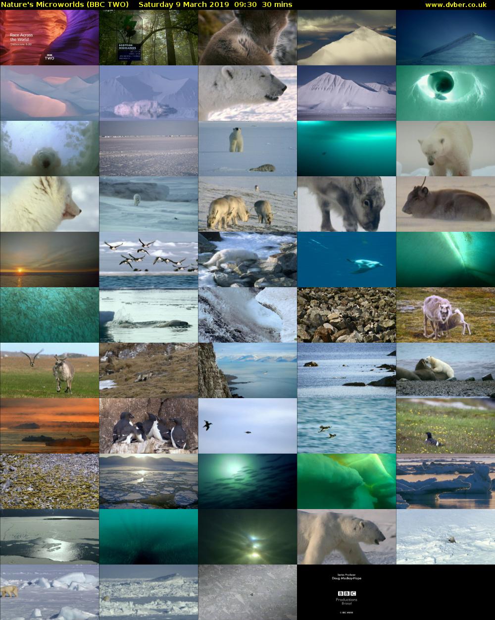 Nature's Microworlds (BBC TWO) Saturday 9 March 2019 09:30 - 10:00