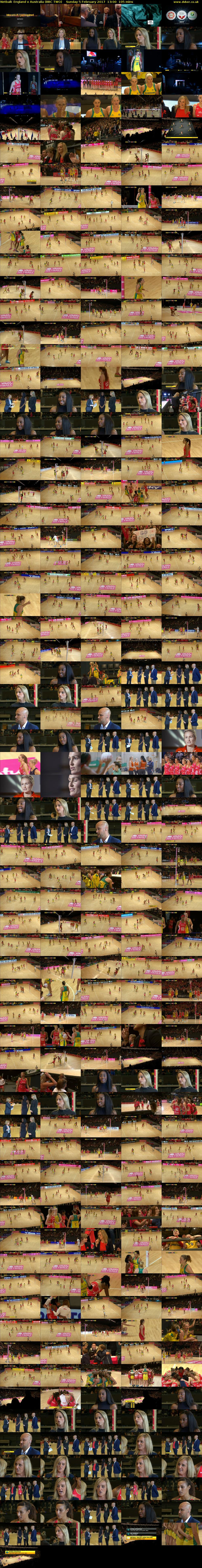 Netball: England v Australia (BBC TWO) Sunday 5 February 2017 13:00 - 14:45