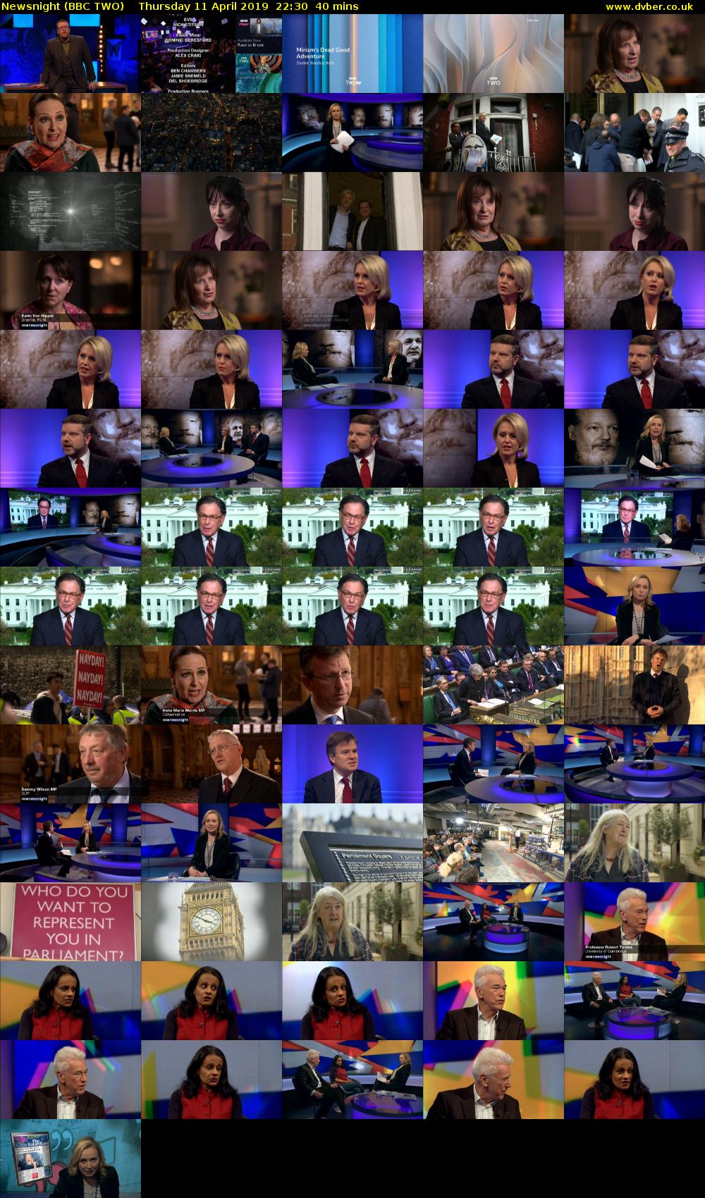 Newsnight (BBC TWO) Thursday 11 April 2019 22:30 - 23:10