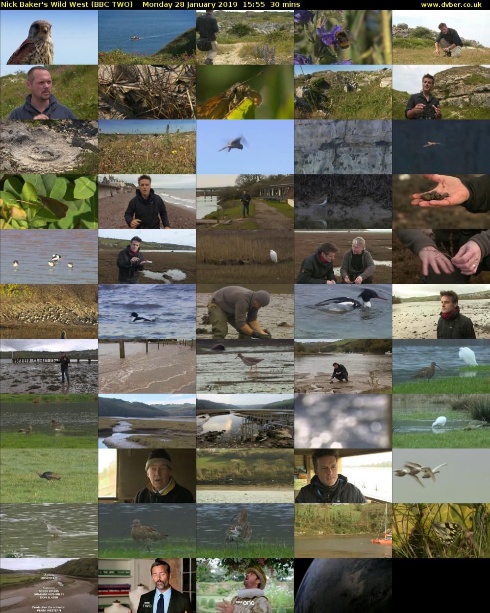 Nick Baker's Wild West (BBC TWO) Monday 28 January 2019 15:55 - 16:25