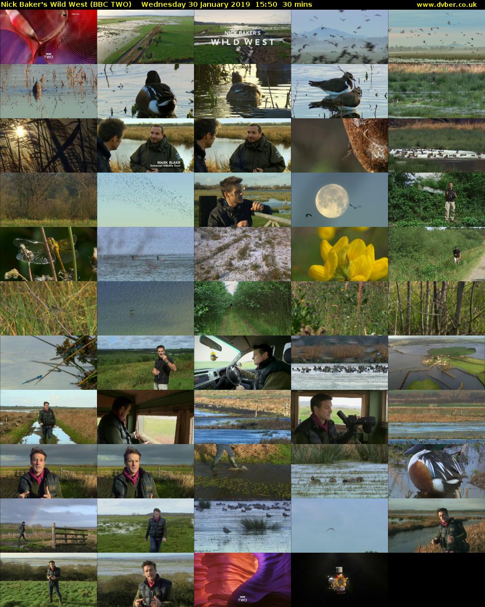 Nick Baker's Wild West (BBC TWO) Wednesday 30 January 2019 15:50 - 16:20