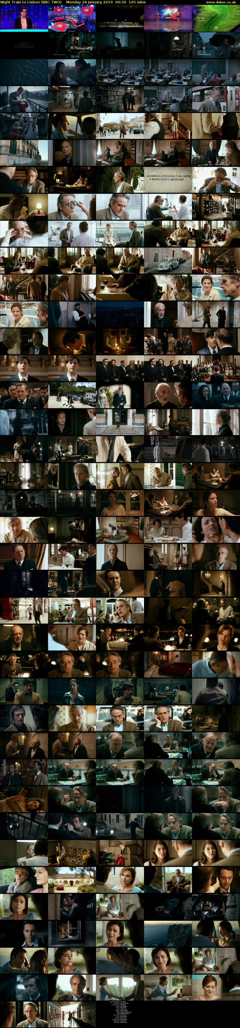 Night Train to Lisbon (BBC TWO) Monday 28 January 2019 00:30 - 02:15