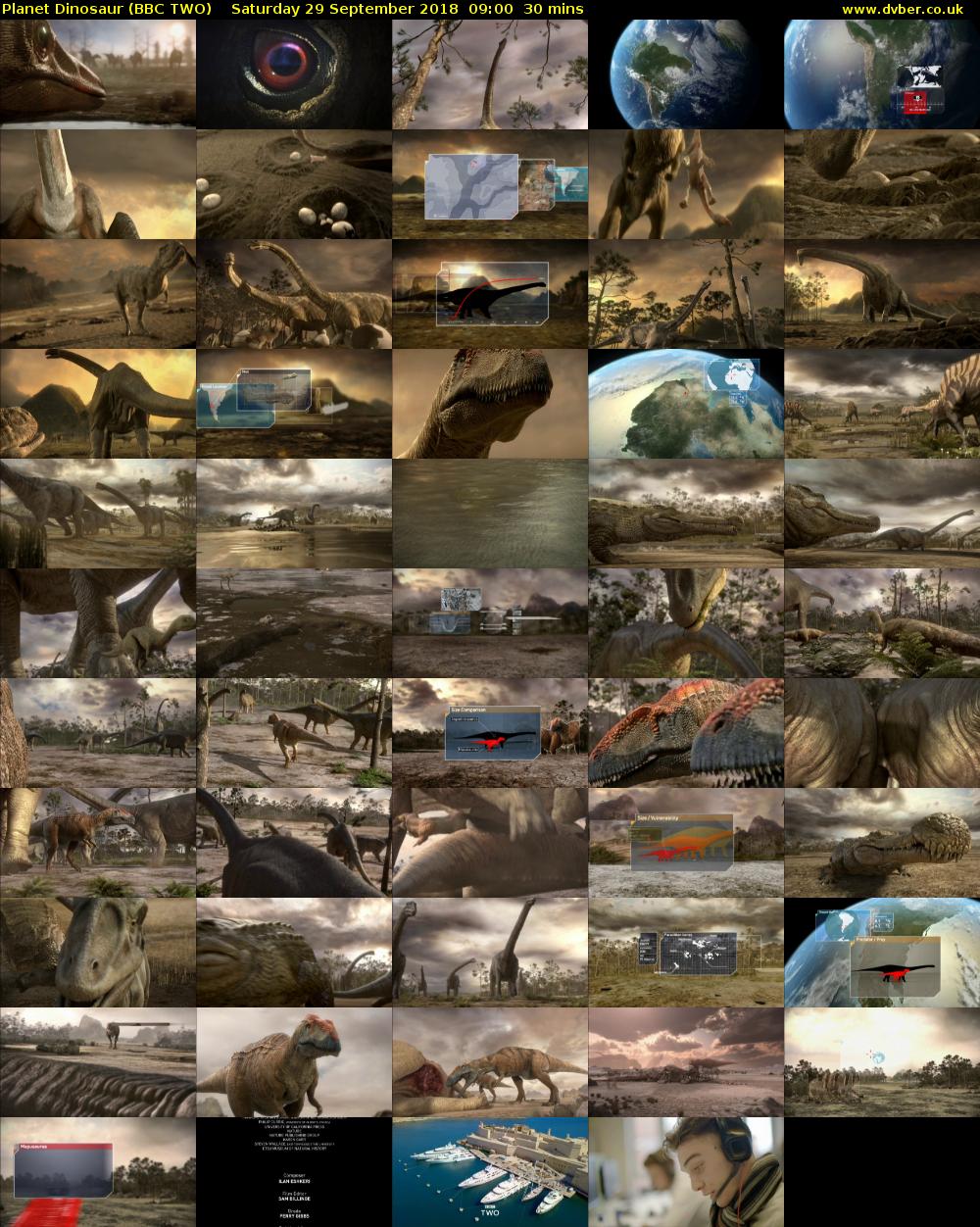 Planet Dinosaur (BBC TWO) Saturday 29 September 2018 09:00 - 09:30