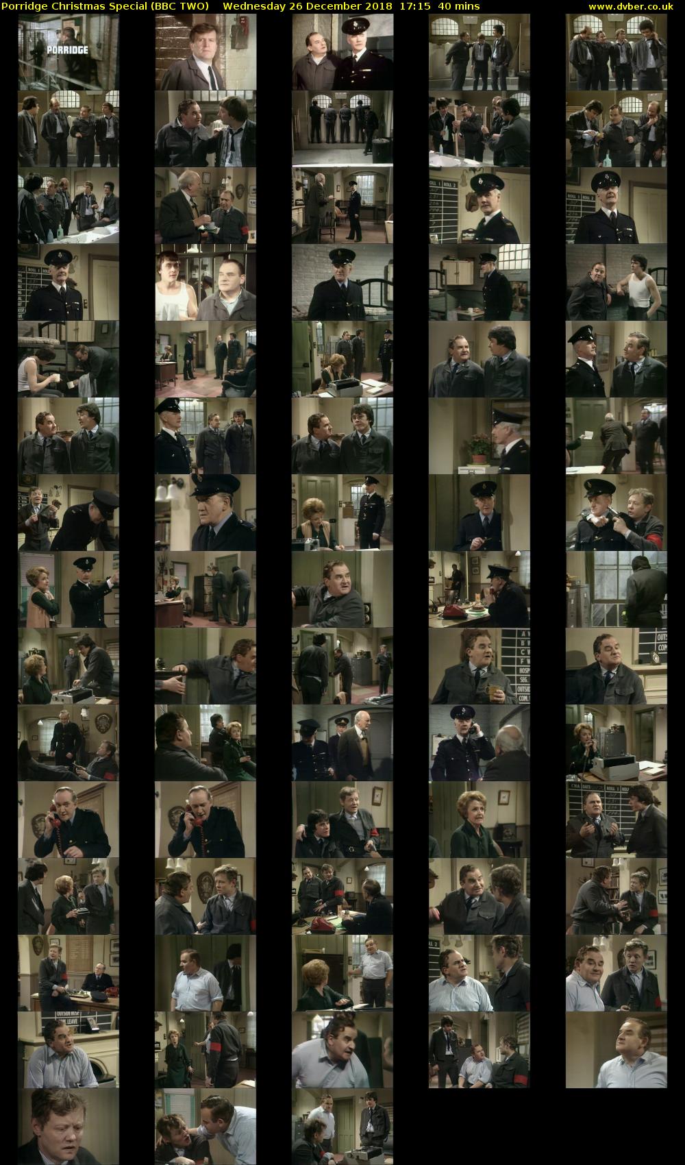 Porridge Christmas Special (BBC TWO) Wednesday 26 December 2018 17:15 - 17:55
