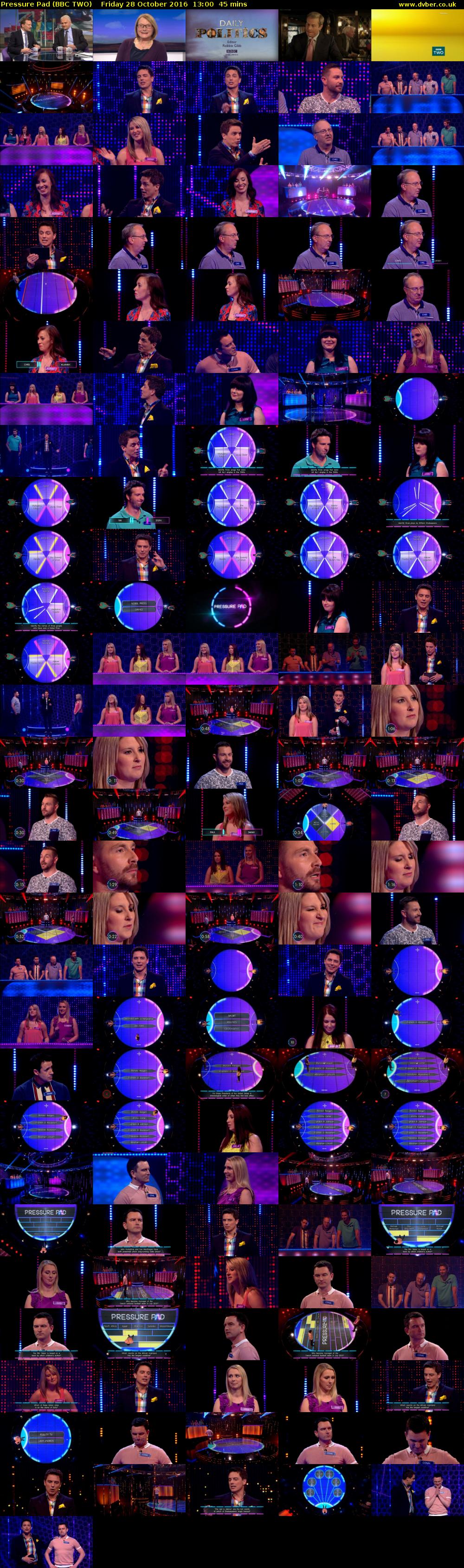 Pressure Pad (BBC TWO) Friday 28 October 2016 13:00 - 13:45