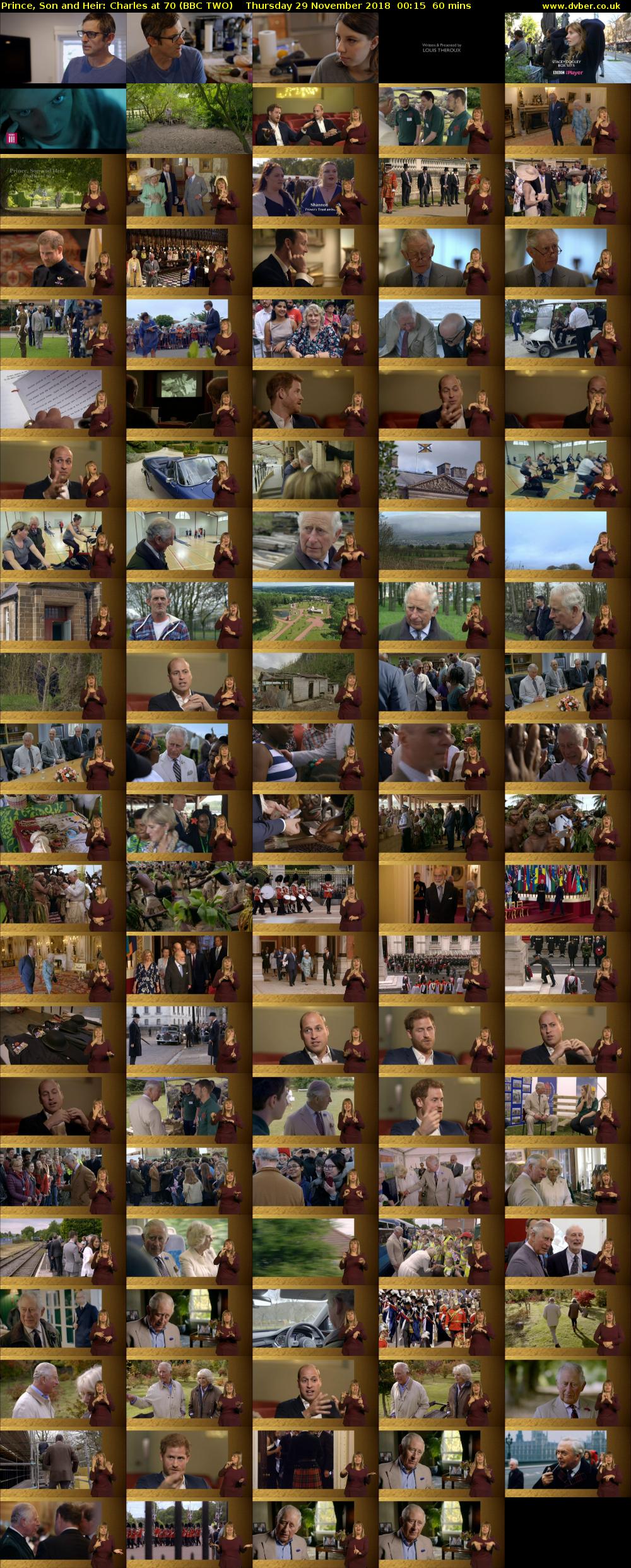 Prince, Son and Heir: Charles at 70 (BBC TWO) Thursday 29 November 2018 00:15 - 01:15