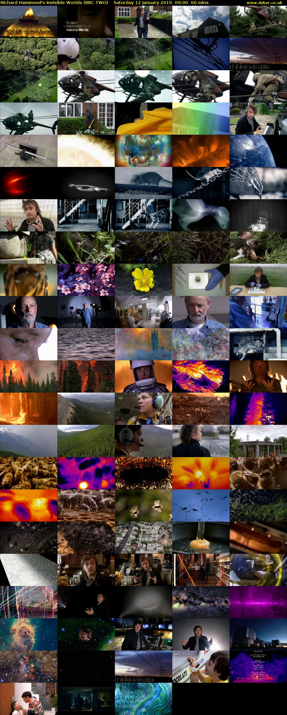 Richard Hammond's Invisible Worlds (BBC TWO) Saturday 12 January 2019 09:00 - 10:00