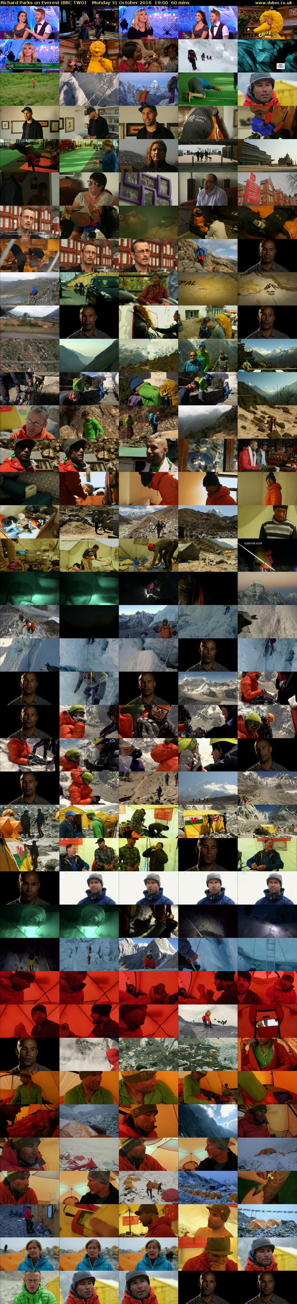 Richard Parks on Everest (BBC TWO) Monday 31 October 2016 19:00 - 20:00