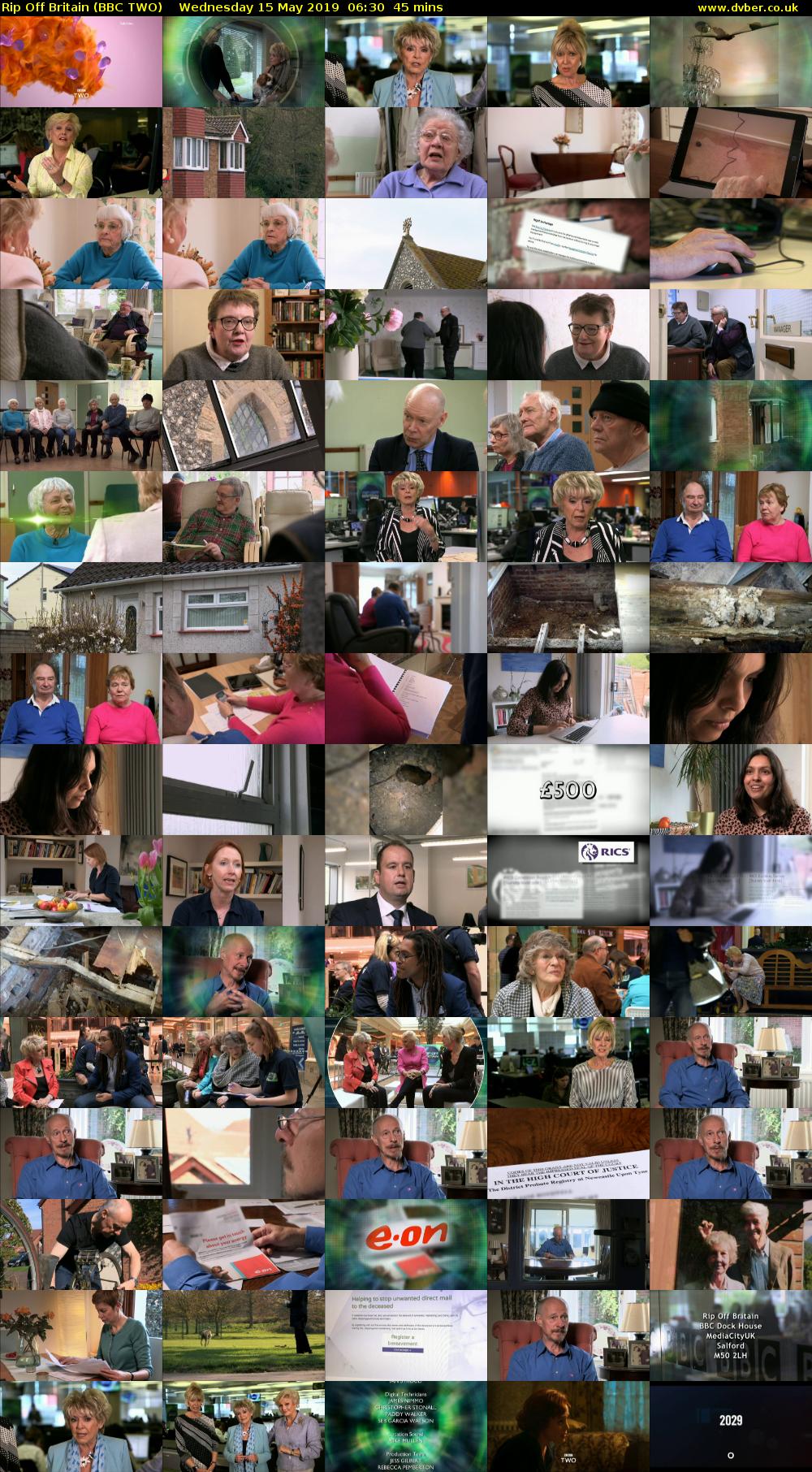 Rip Off Britain (BBC TWO) Wednesday 15 May 2019 06:30 - 07:15