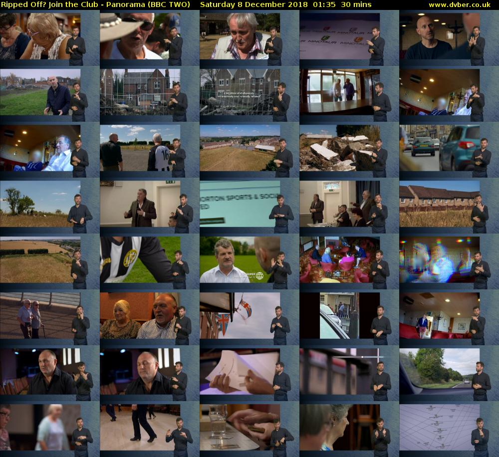 Ripped Off? Join the Club - Panorama (BBC TWO) Saturday 8 December 2018 01:35 - 02:05